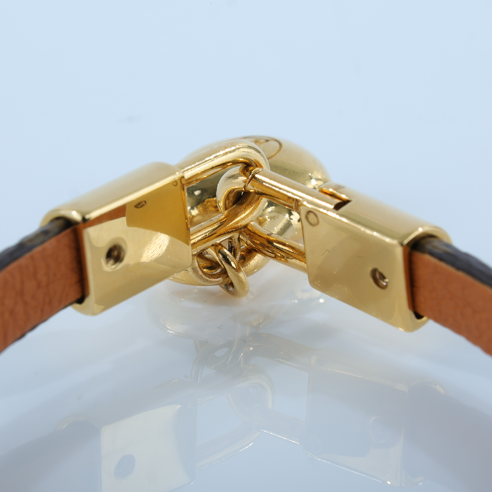 路易威登 LOUIS VUITTON Crazy In Lock 手鍊 M6451F 原花金屬愛心手環 無附屬品