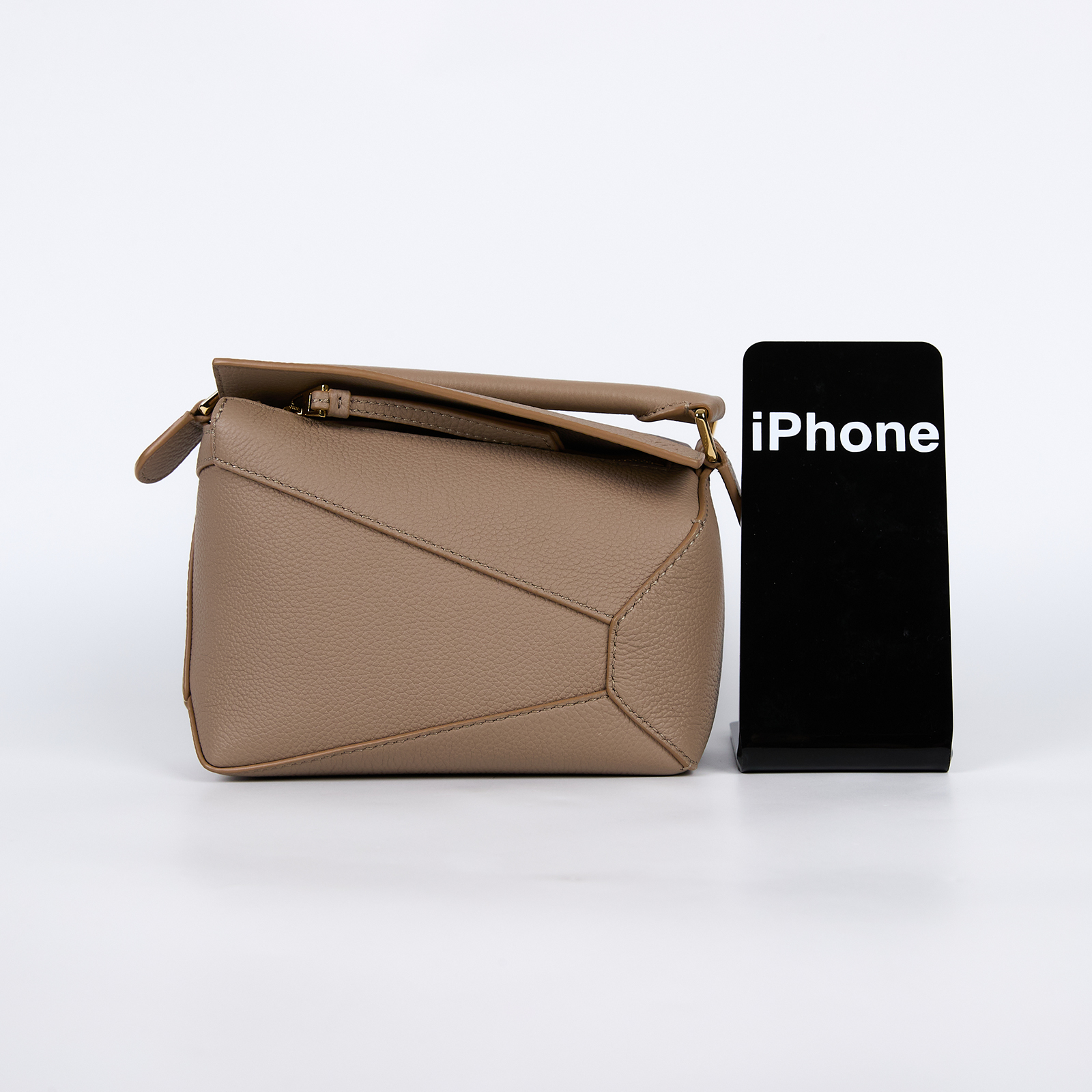 羅意威 LOEWE Mini Puzzle Edge bag 手拿 肩背 斜背包 A510P88X16 淺卡其PUZZLE EDGE MINI 防塵袋