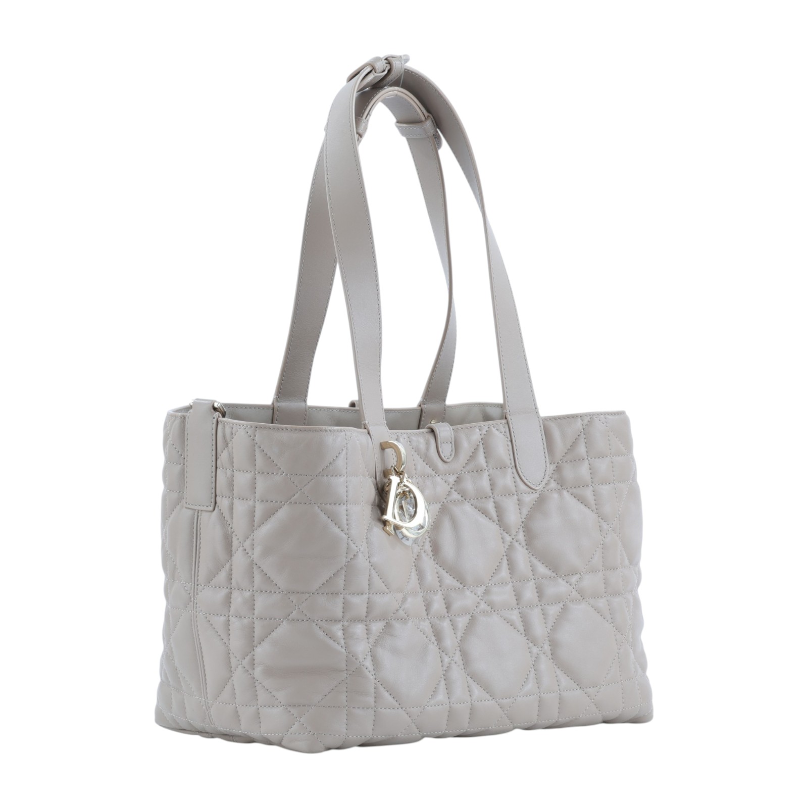 迪奧 CHRISTIAN DIOR Toujours 中型 手提包 M2821OSNW 米色 Toujours 中號 購買證明/保證卡