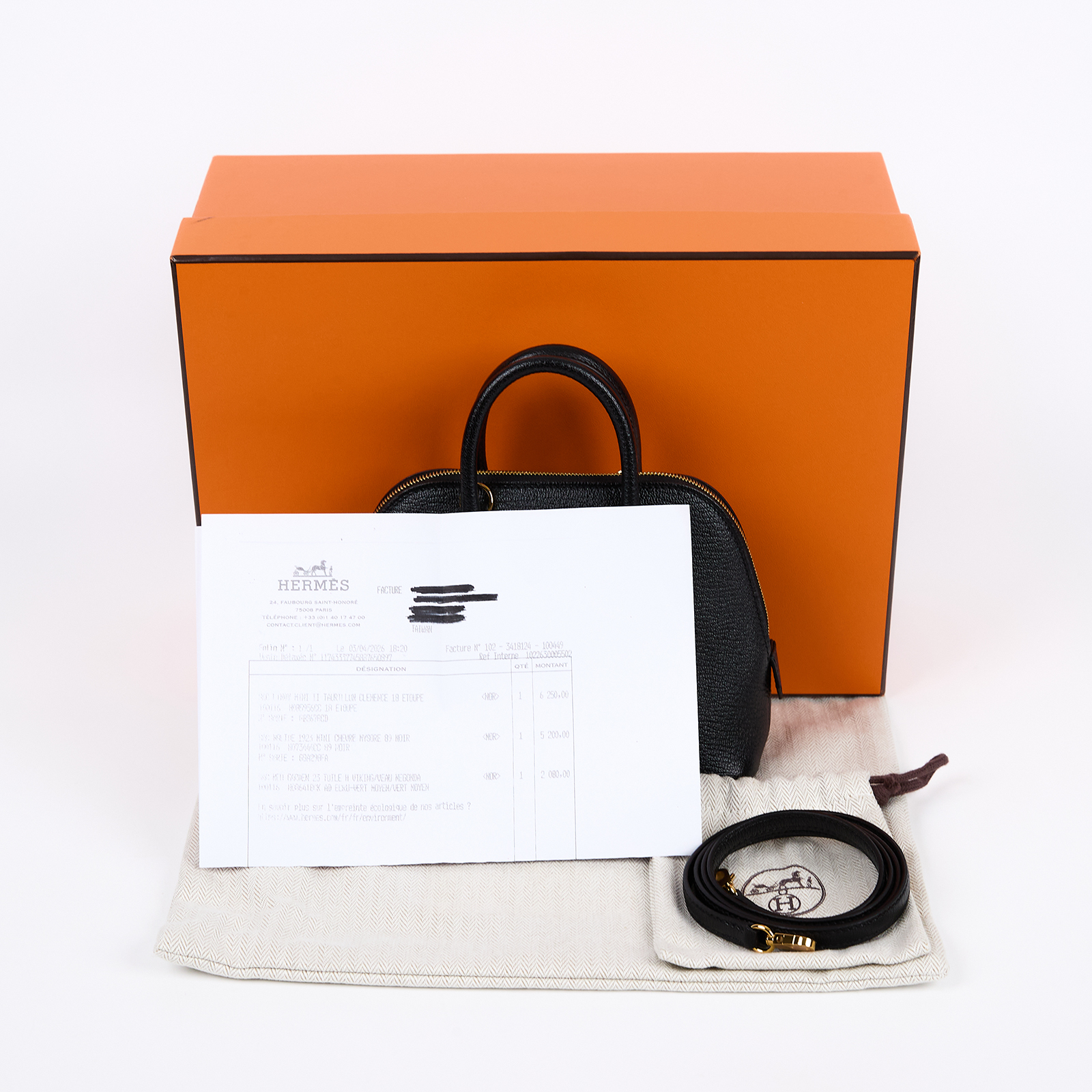 愛馬仕 Hermes Bolide Bag 1923 柏莉包 mini 金色五金 黑色 H073444CC89 /GSA298FA  原廠盒子/防塵袋/購買證明影本/背帶
