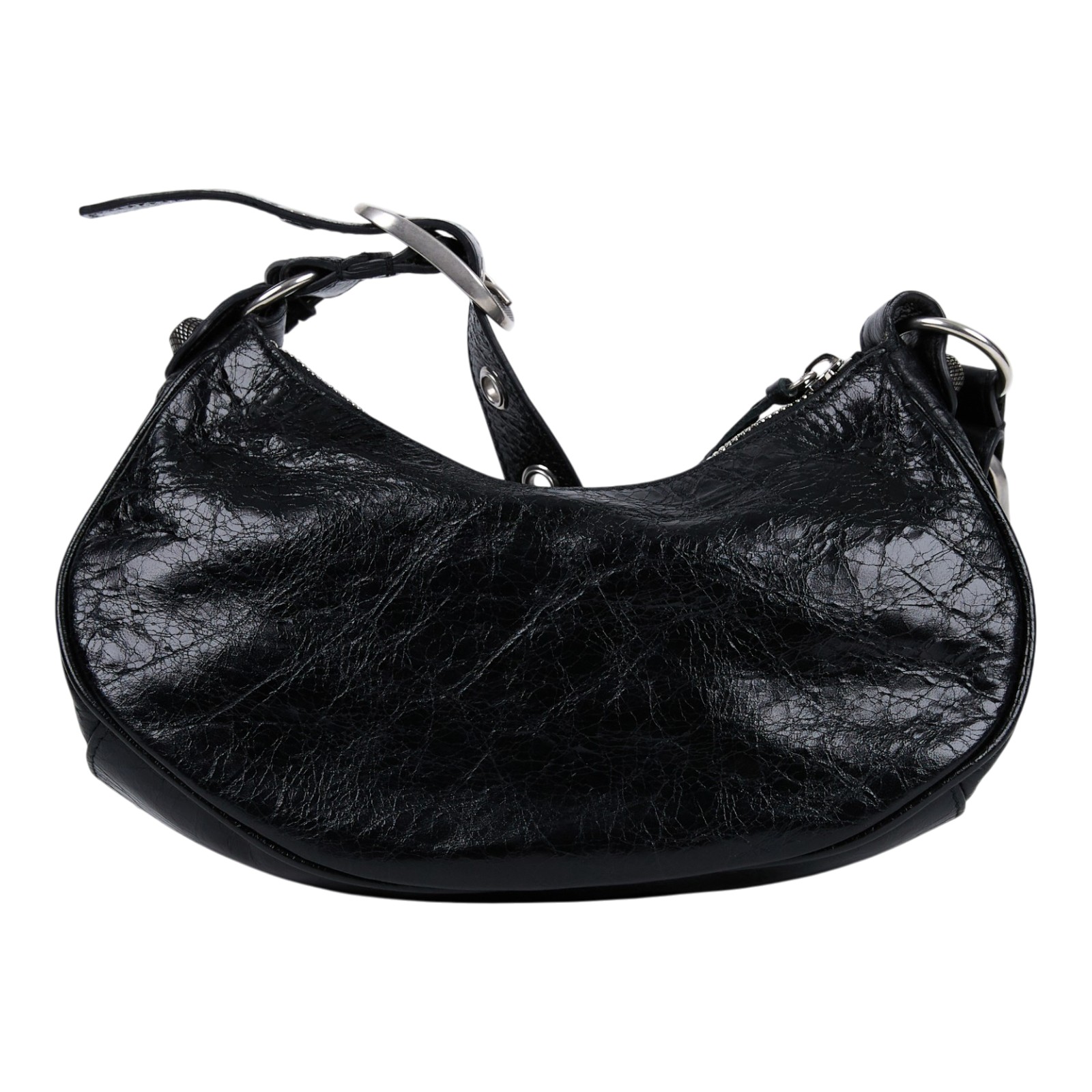 巴黎世家 BALENCIAGA Le cagole XS 半月 可頌包 6713091VGUY 黑鉚釘NEO CAGOLE 防塵袋/鏡子/內袋