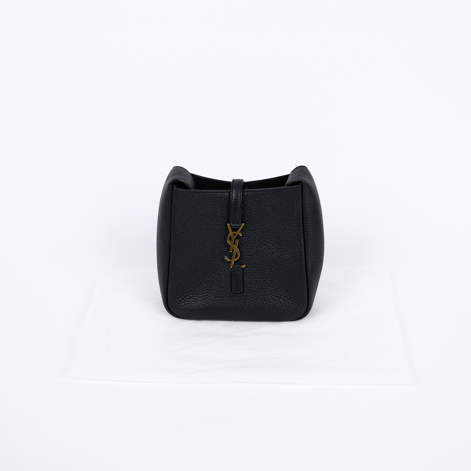 聖羅蘭 YSL SAINT LAURENT LE 5 À 7 柔軟粒面皮革 Baby 手提包 809461AADUU 黑金LE 5 À 7 BABY 無附屬品
