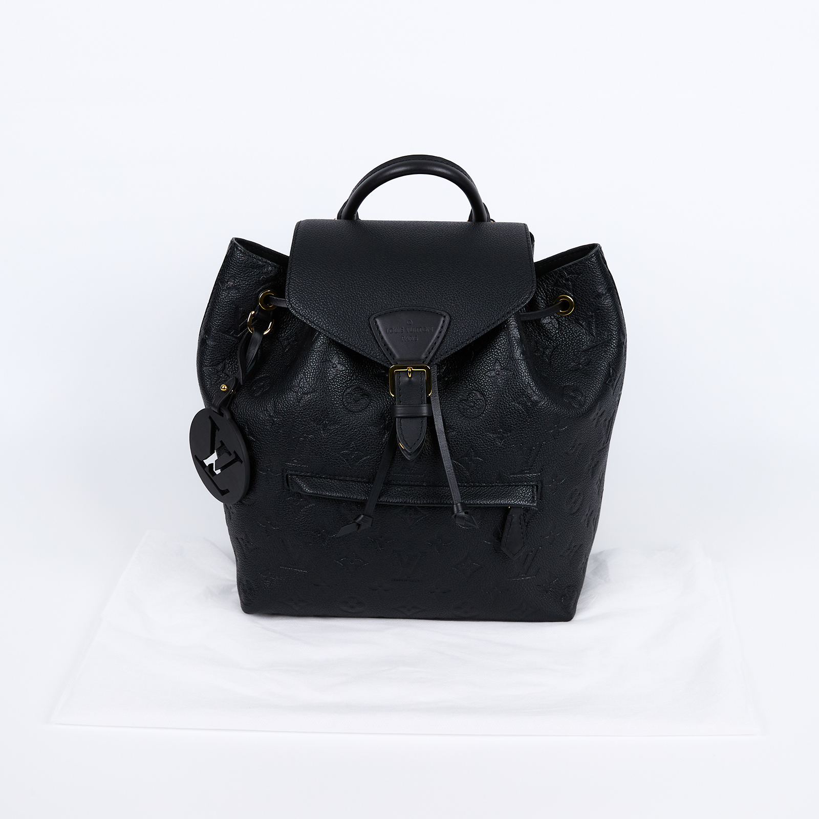 路易威登 LOUIS VUITTON Montsouris 雙肩 後背包 M45205 晶片款 黑MONTSOURIS 後背包 無附屬品