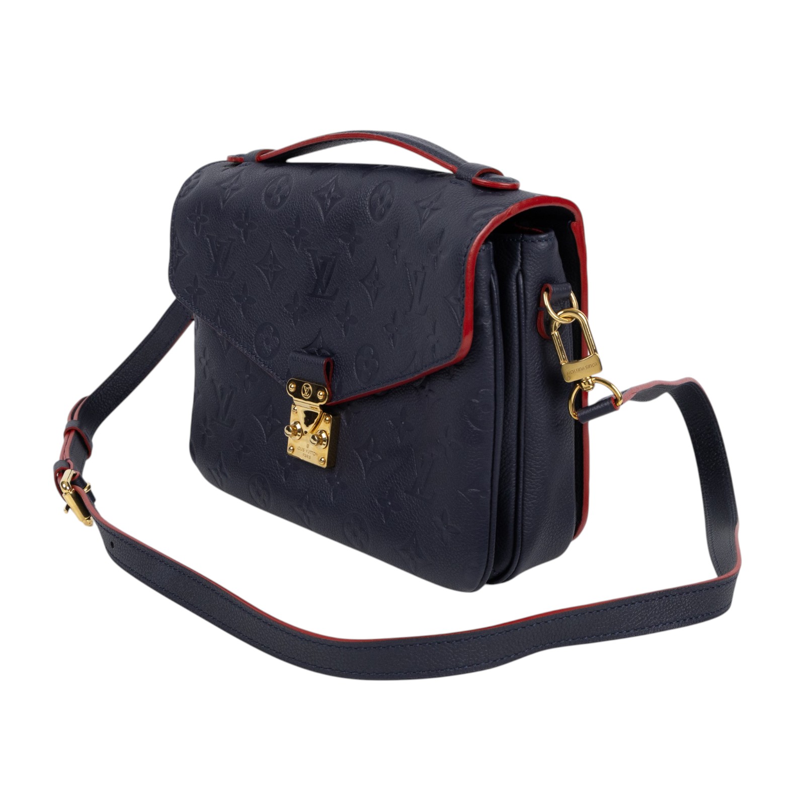 路易威登 LOUIS VUITTON Pochette Metis 金釦 郵差包  M44071 深藍POCHETTE MÉTIS郵差包 背帶