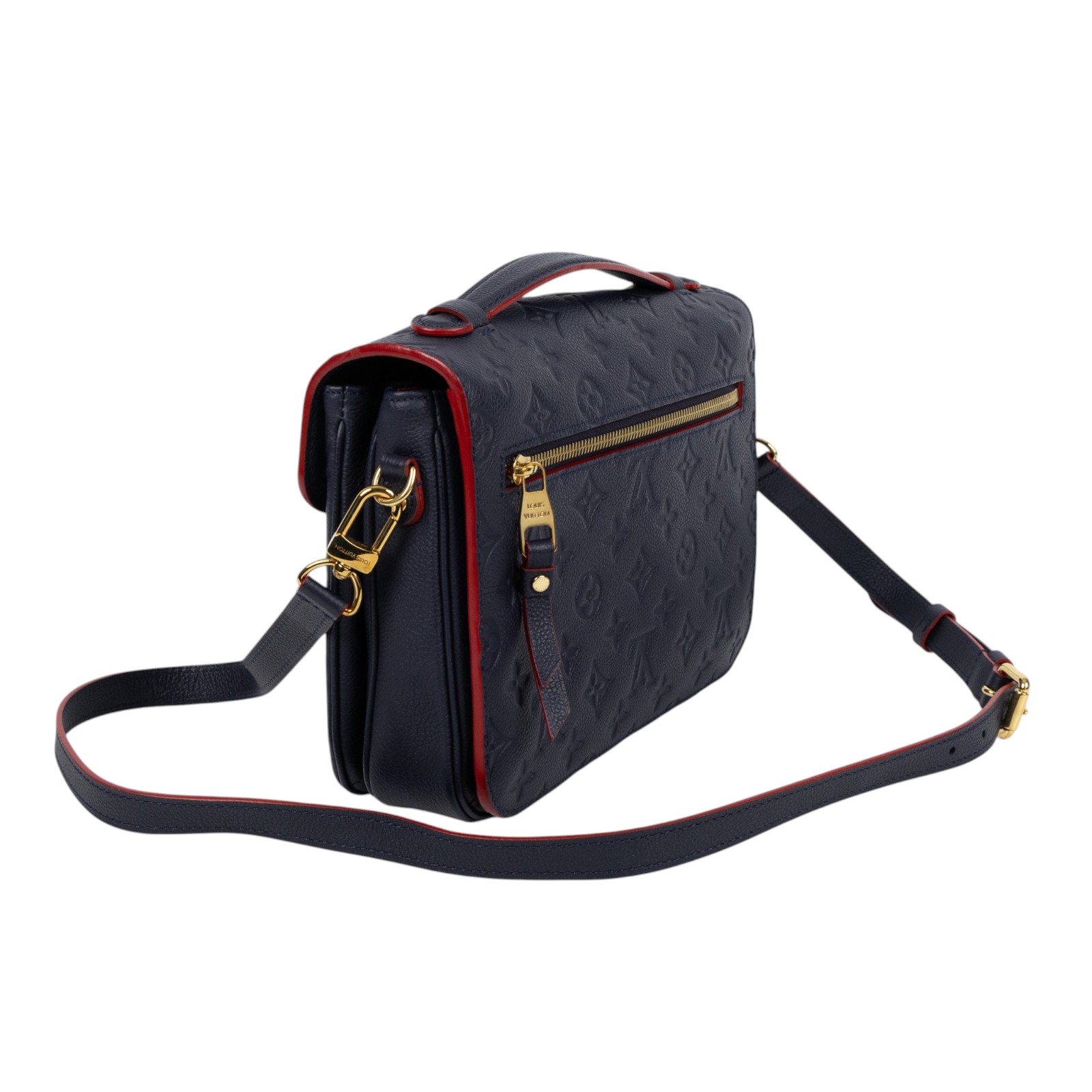 路易威登 LOUIS VUITTON Pochette Metis 金釦 郵差包  M44071 深藍POCHETTE MÉTIS郵差包 背帶