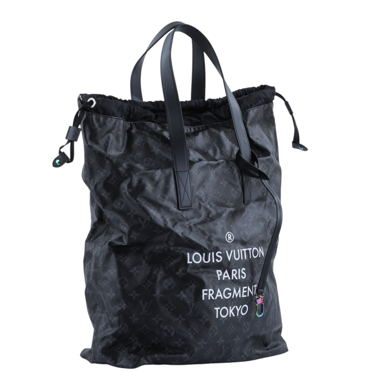 路易威登 LOUIS VUITTON 藤原浩 FRAGMENT Cabas Light Tote 手提包 托特包 M43417 晶片款  防塵袋/內袋