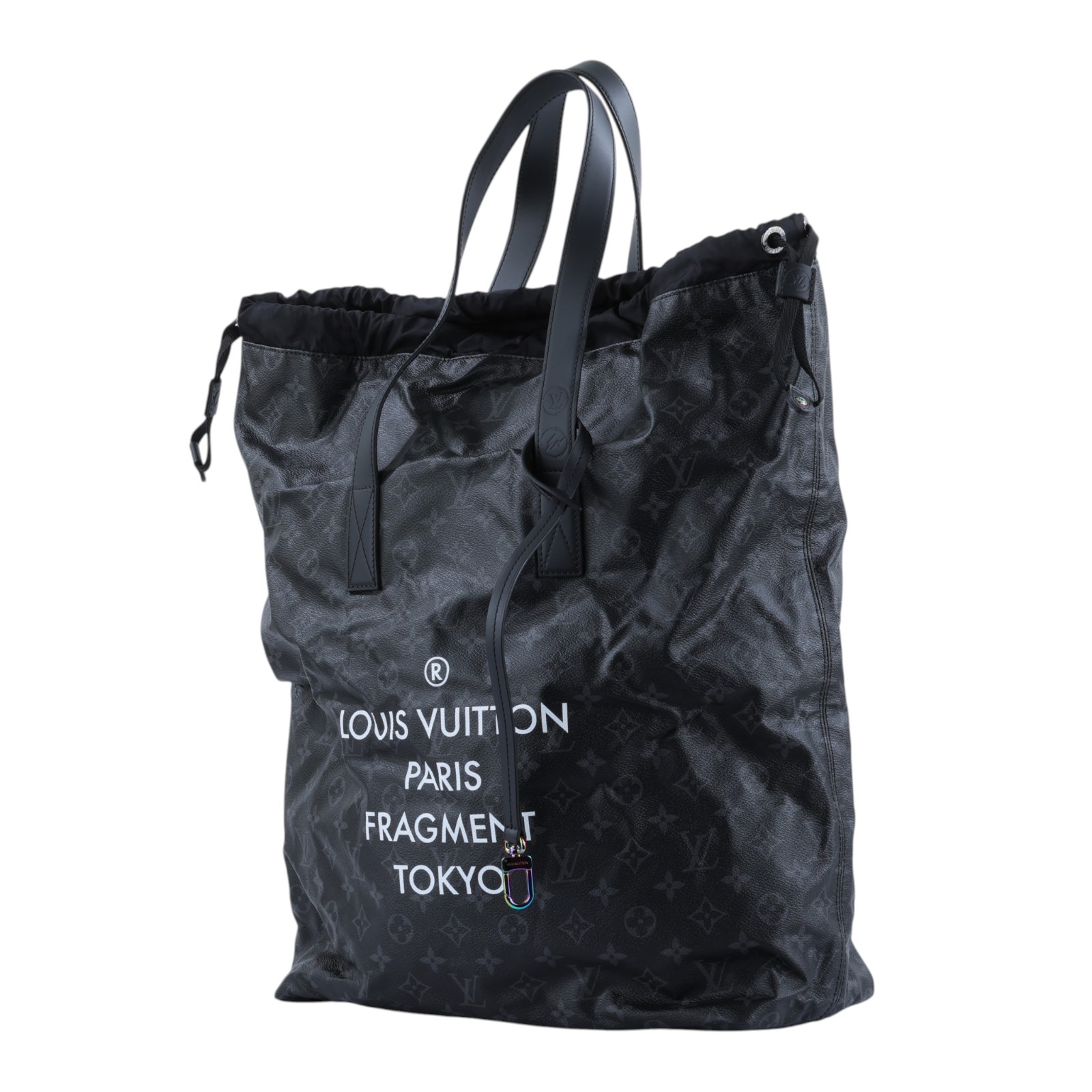 路易威登 LOUIS VUITTON 藤原浩 FRAGMENT Cabas Light Tote 手提包 托特包 M43417 晶片款  防塵袋/內袋