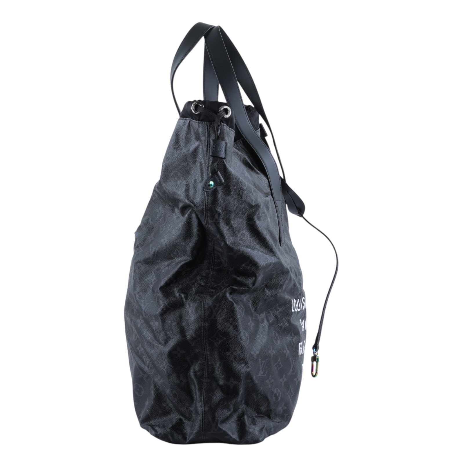 路易威登 LOUIS VUITTON 藤原浩 FRAGMENT Cabas Light Tote 手提包 托特包 M43417 晶片款  防塵袋/內袋