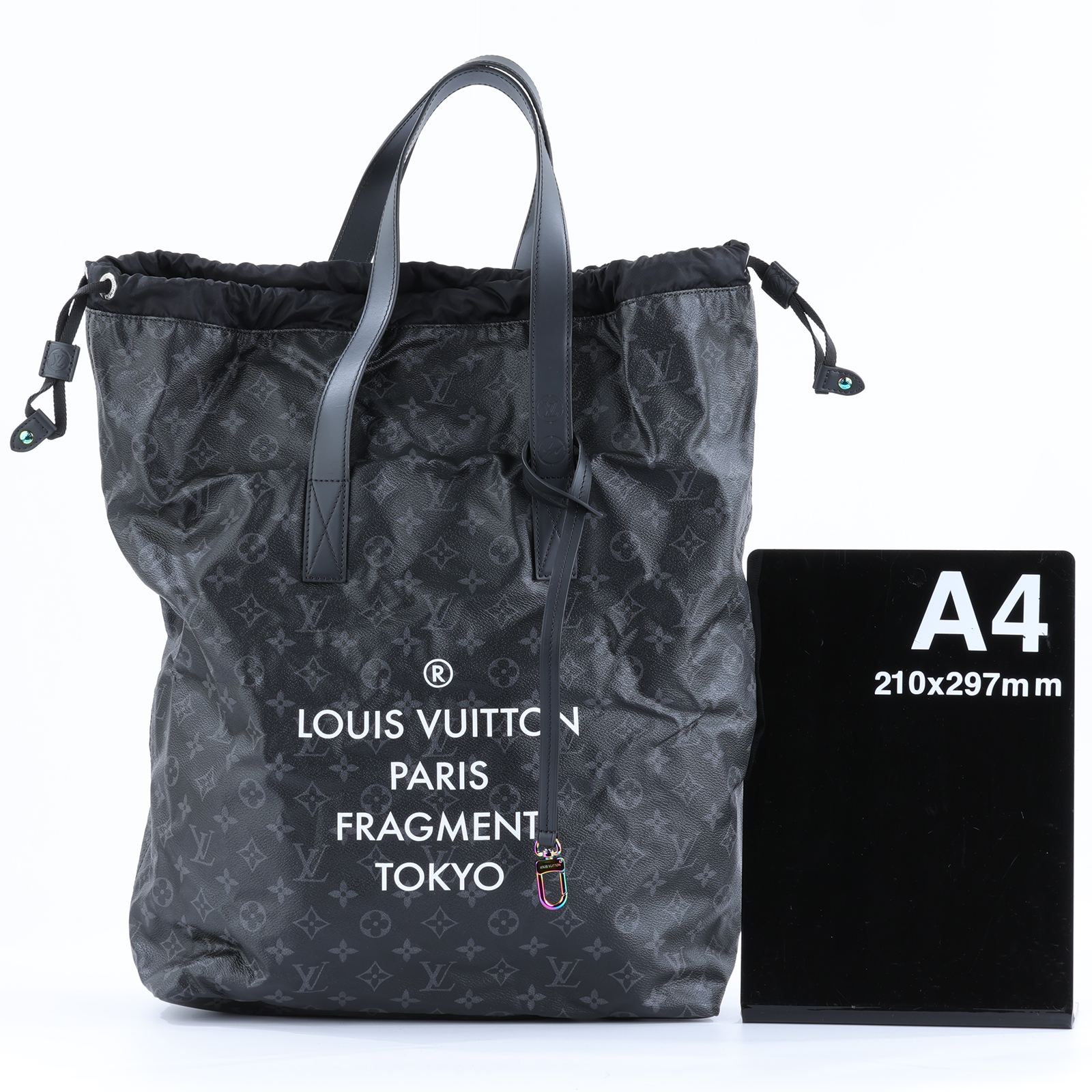 路易威登 LOUIS VUITTON 藤原浩 FRAGMENT Cabas Light Tote 手提包 托特包 M43417 晶片款  防塵袋/內袋