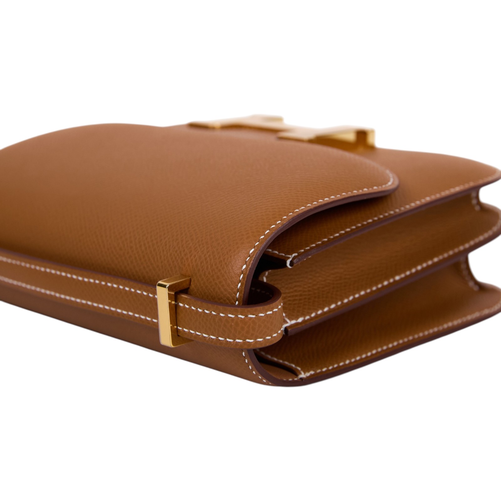 愛馬仕 Hermes Constance Bag 康康包 MIni 18  金色五金 金棕色 H083905CC37 /GBS476AG  原廠盒子/防塵袋/購買證明