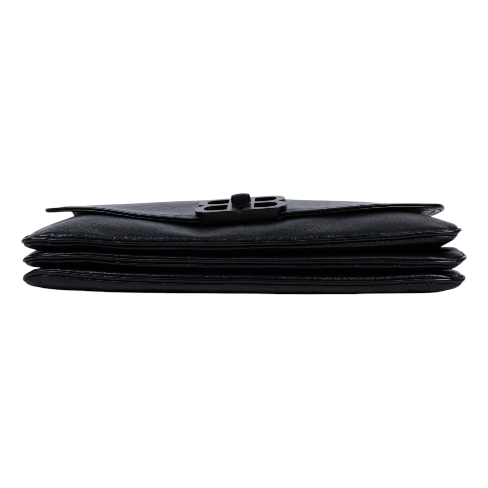 巴黎世家 BALENCIAGA BB soft 翻蓋 鏈袋包 中型 同色五金 7485962AA26 黑色 BB SOFT 鏈包 防塵袋/背帶2/購買證明