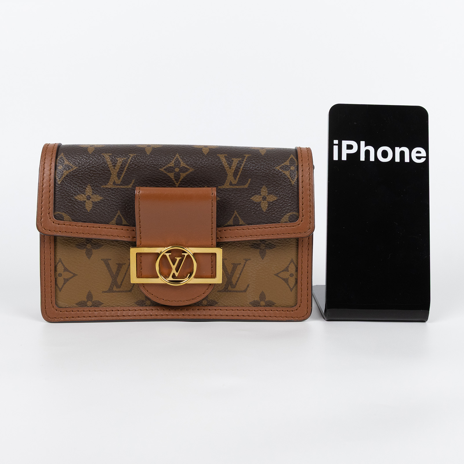 路易威登 LOUIS VUITTON Dauphine 鏈帶錢包 M68746 原花DAUPHINE WOC 防塵袋/背帶