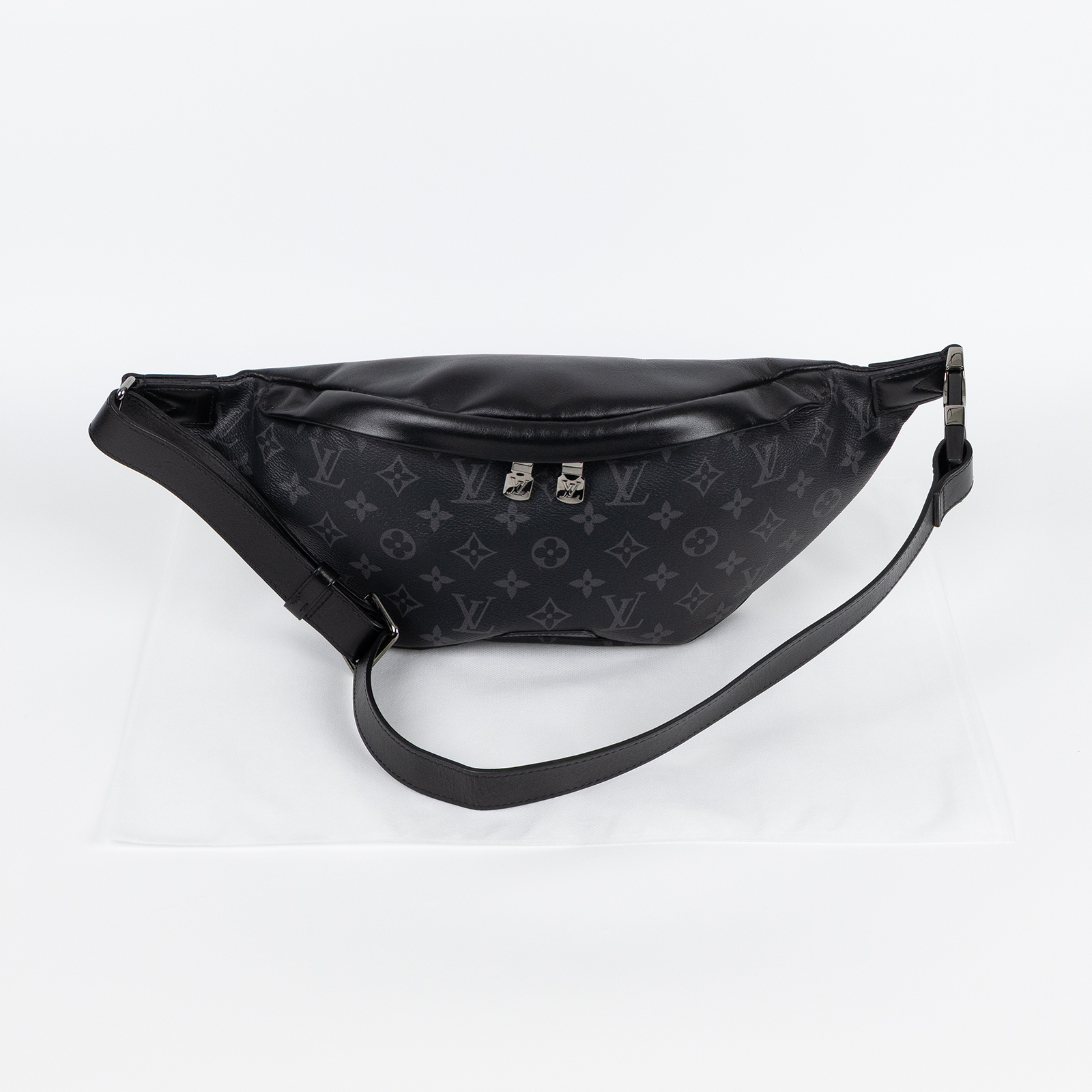 路易威登 LOUIS VUITTON Discovery 黑帆布 腰包 M44336 黑原花DISCOVERY腰包 無附屬品