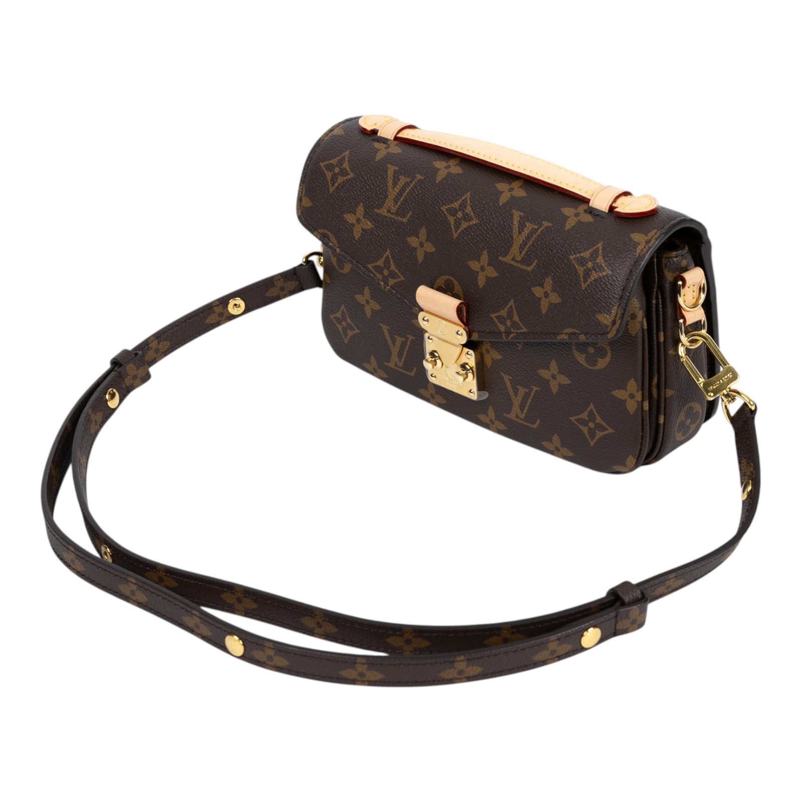 路易威登 LOUIS VUITTON Pochette Métis East West 老花 鏈條 郵差包 腋下單肩包 M46279 晶片款  防塵袋/背帶2