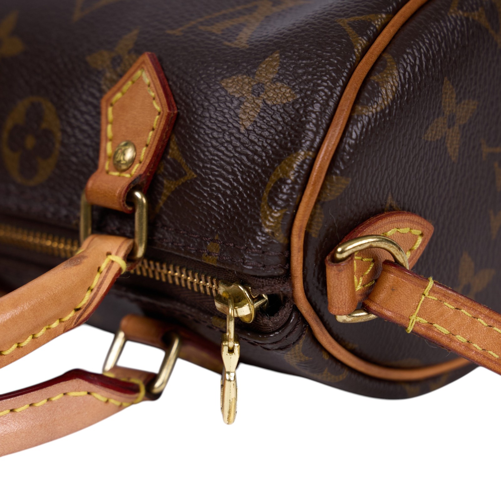 路易威登 LOUIS VUITTON Nano Speedy 經典帆布 手提 斜背 波士頓包 M61252 原花NANO SPEEDY 舊版 防塵袋