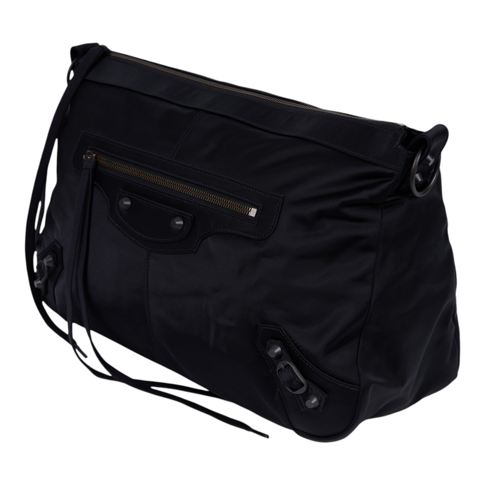 巴黎世家 BALENCIAGA Le City Moto 中型 肩背包 斜背包 8461862AB9J 黑Le City Moto Medium 防塵袋/背帶2