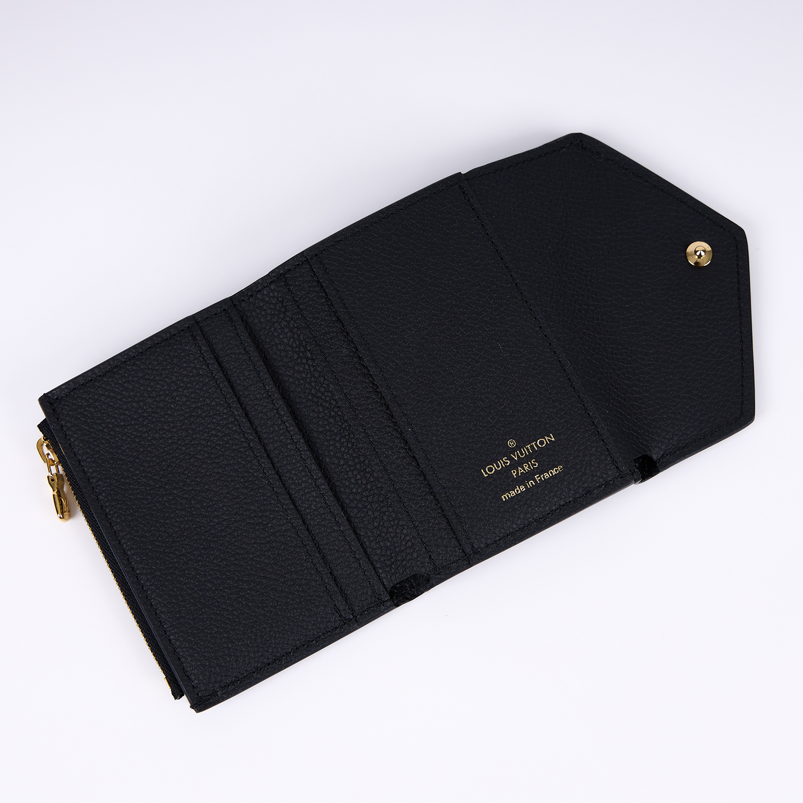 路易威登 LOUIS VUITTON Zoé 錢包 短夾 Empreinte皮革 黑色 M62935 黑ZOE三折短夾 原廠盒子/防塵袋