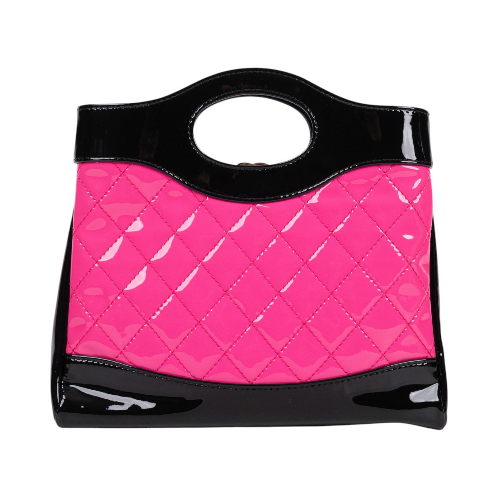 香奈兒 CHANEL CC Logo 31包 菱格紋 鍊帶 肩背 手提包 AS4133 晶片款 桃黑漆皮31包 防塵袋