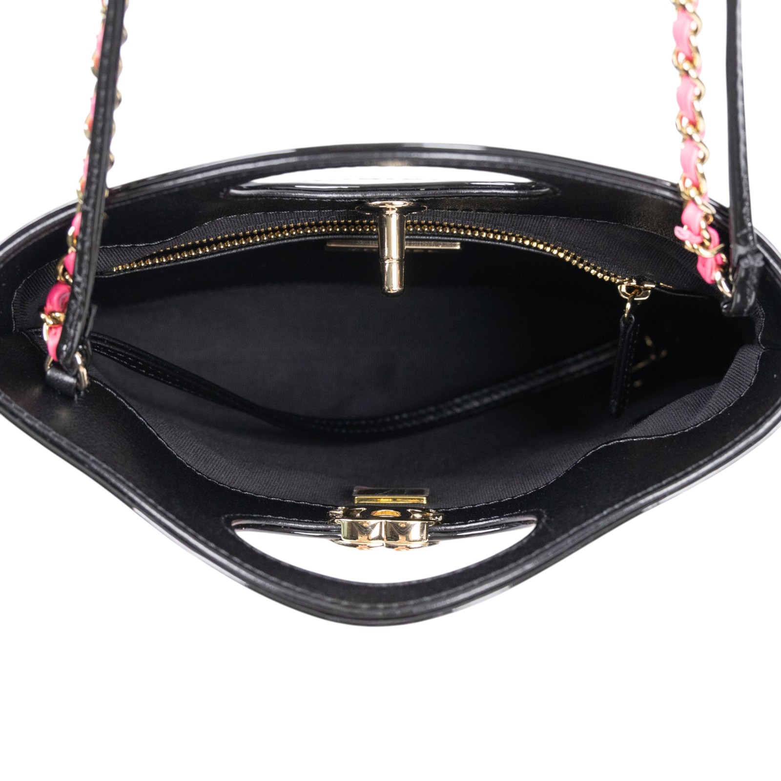 香奈兒 CHANEL CC Logo 31包 菱格紋 鍊帶 肩背 手提包 AS4133 晶片款 桃黑漆皮31包 防塵袋