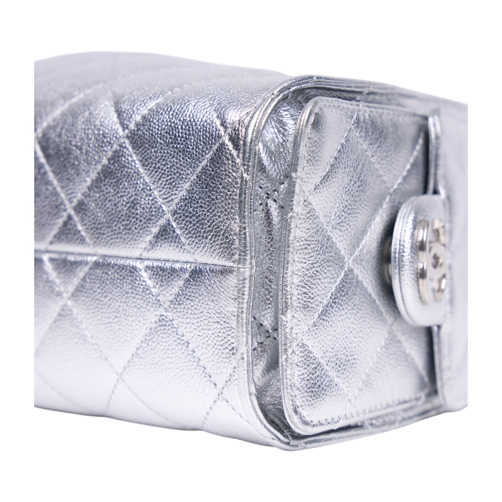 香奈兒 CHANEL 25 迷你包 AS5631 晶片款 銀色25包MINI 防塵袋
