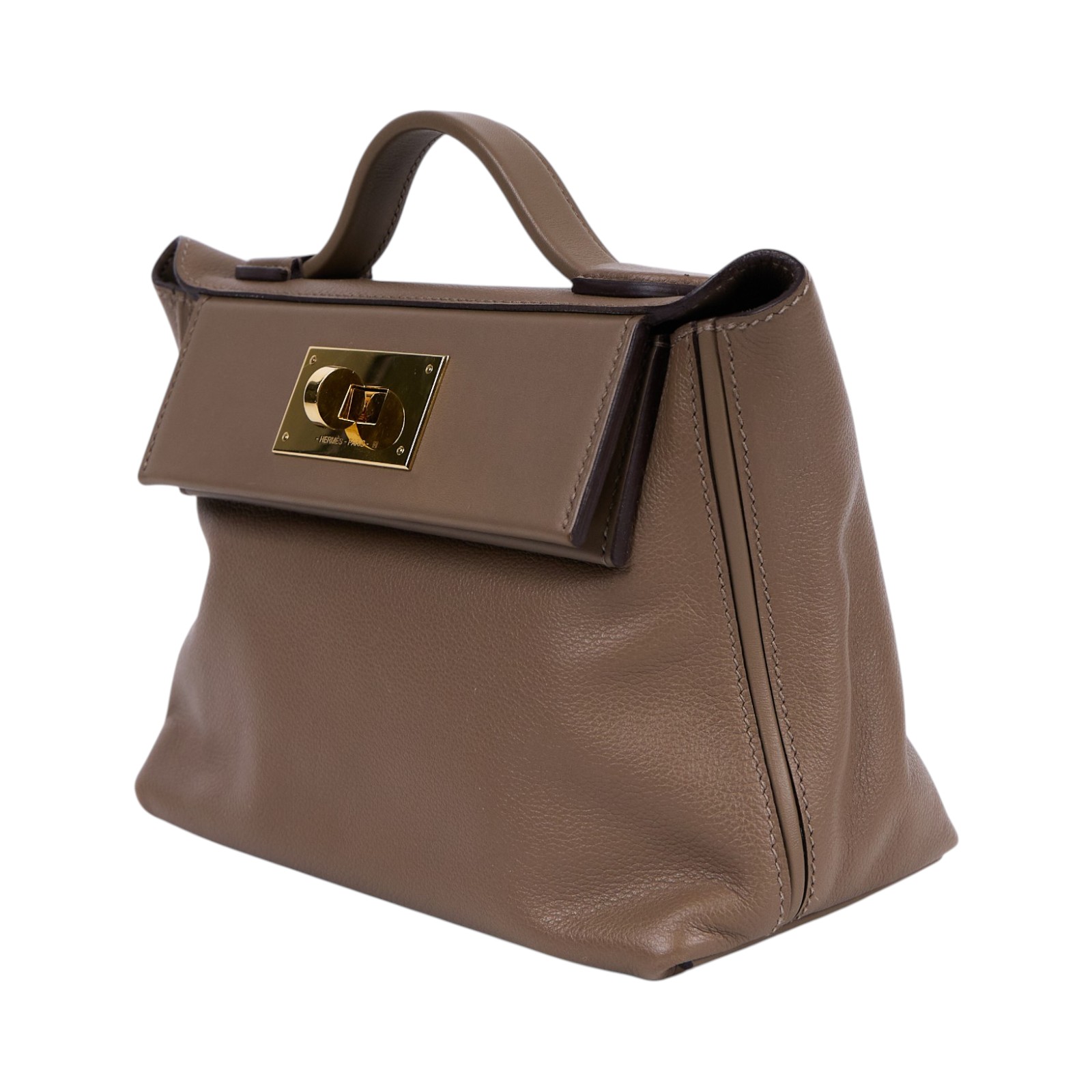 愛馬仕 Hermes 24/24 21 手提包 24/24/21 BHT661 NW B刻大象灰24/24 MINI 防塵袋/背帶