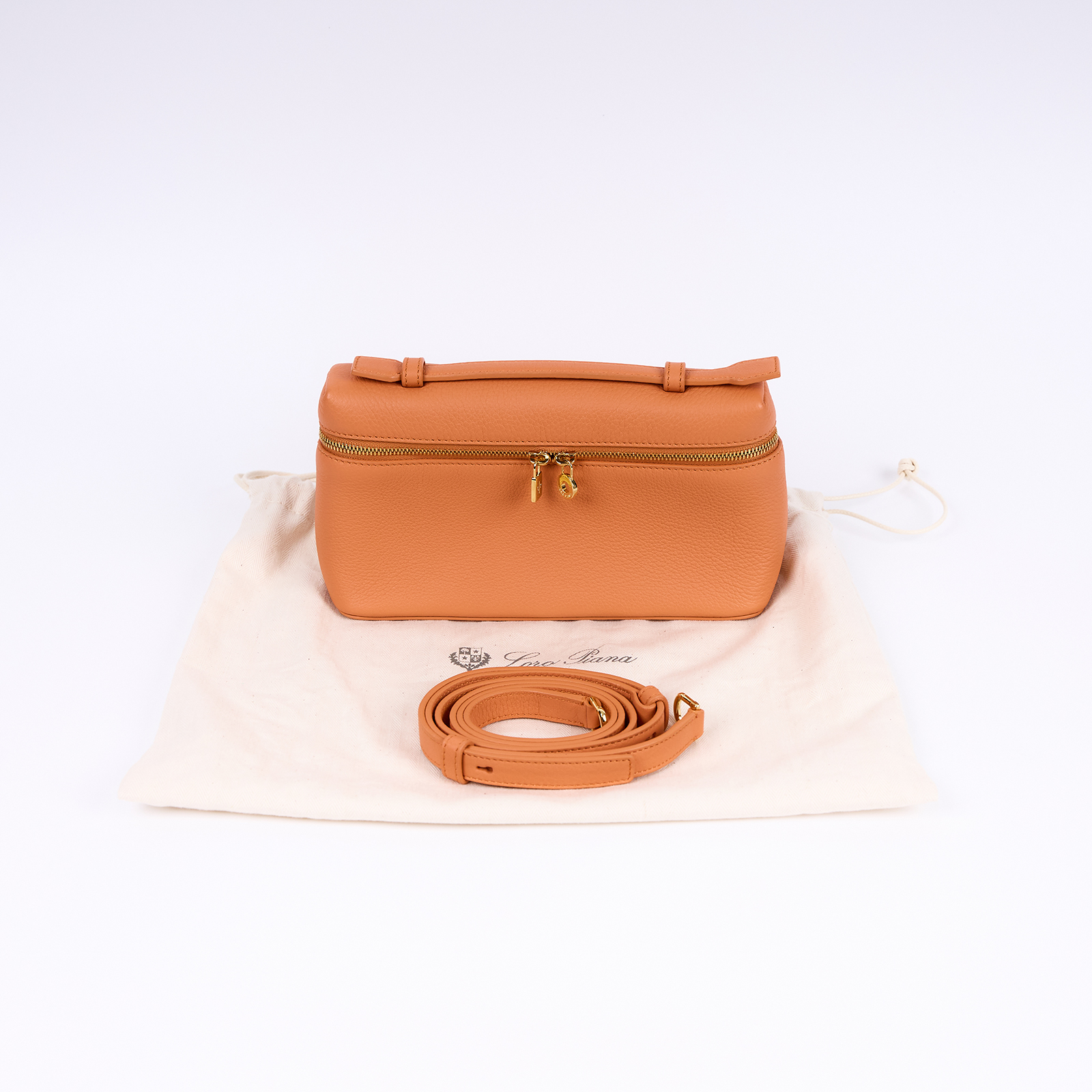諾悠翩雅 LORO PIANA Extra Pouch L19 手拿包 FAN4045 橘色EXTRA POCKET L19 防塵袋/背帶