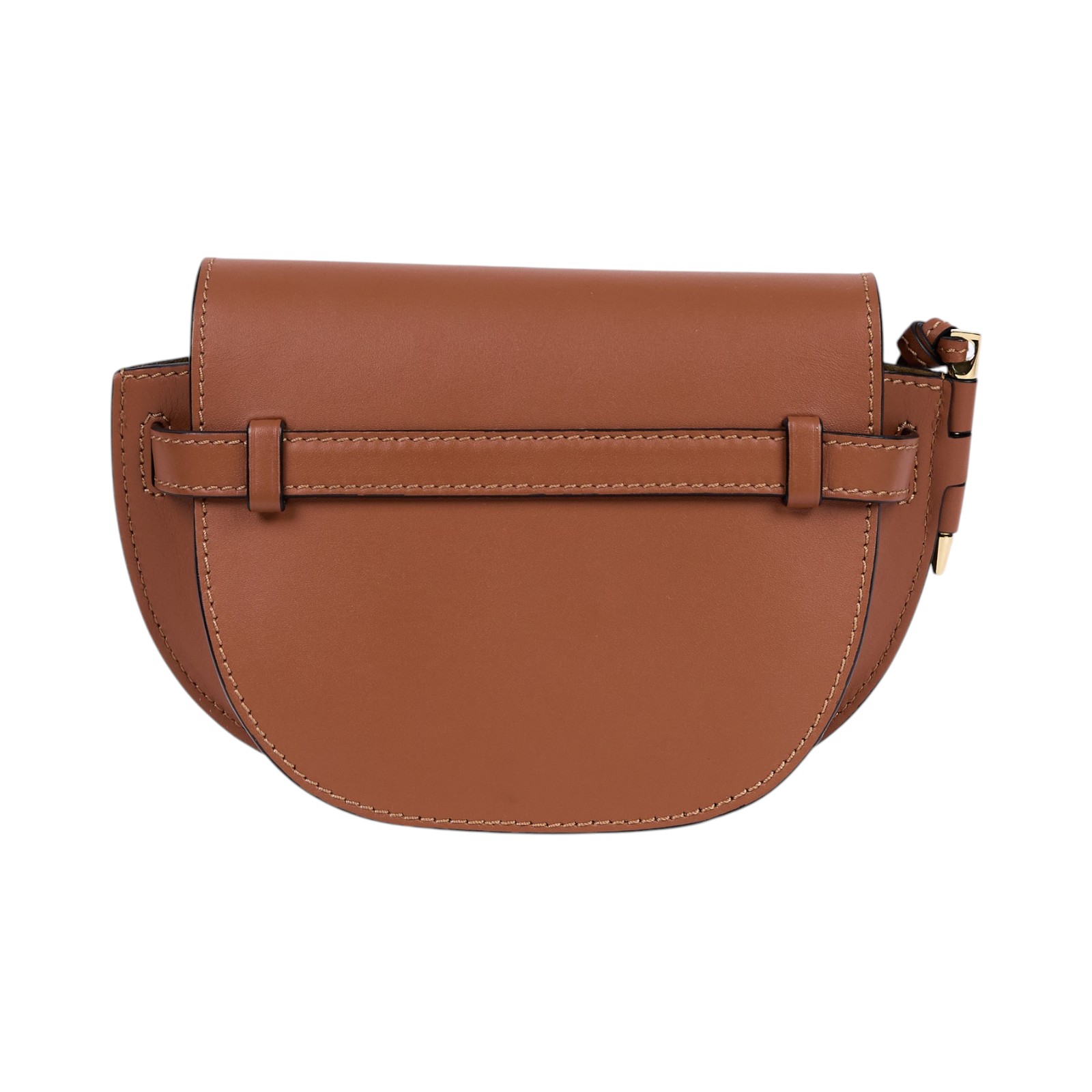 羅意威 LOEWE Mini Gate Dual bag 迷你 小牛皮 肩背包 帆布背帶 A650N46X13 焦糖MINI GATE 帆布背帶款 防塵袋/背帶
