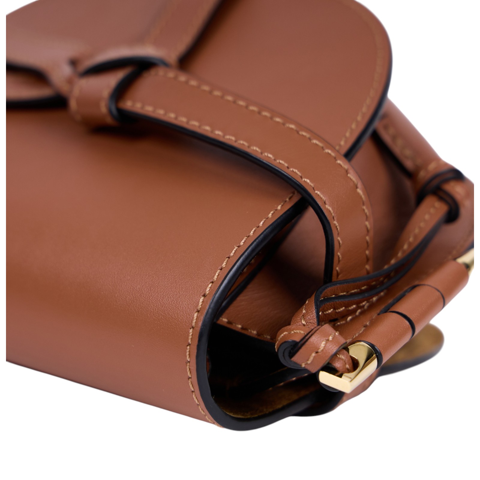 羅意威 LOEWE Mini Gate Dual bag 迷你 小牛皮 肩背包 帆布背帶 A650N46X13 焦糖MINI GATE 帆布背帶款 防塵袋/背帶