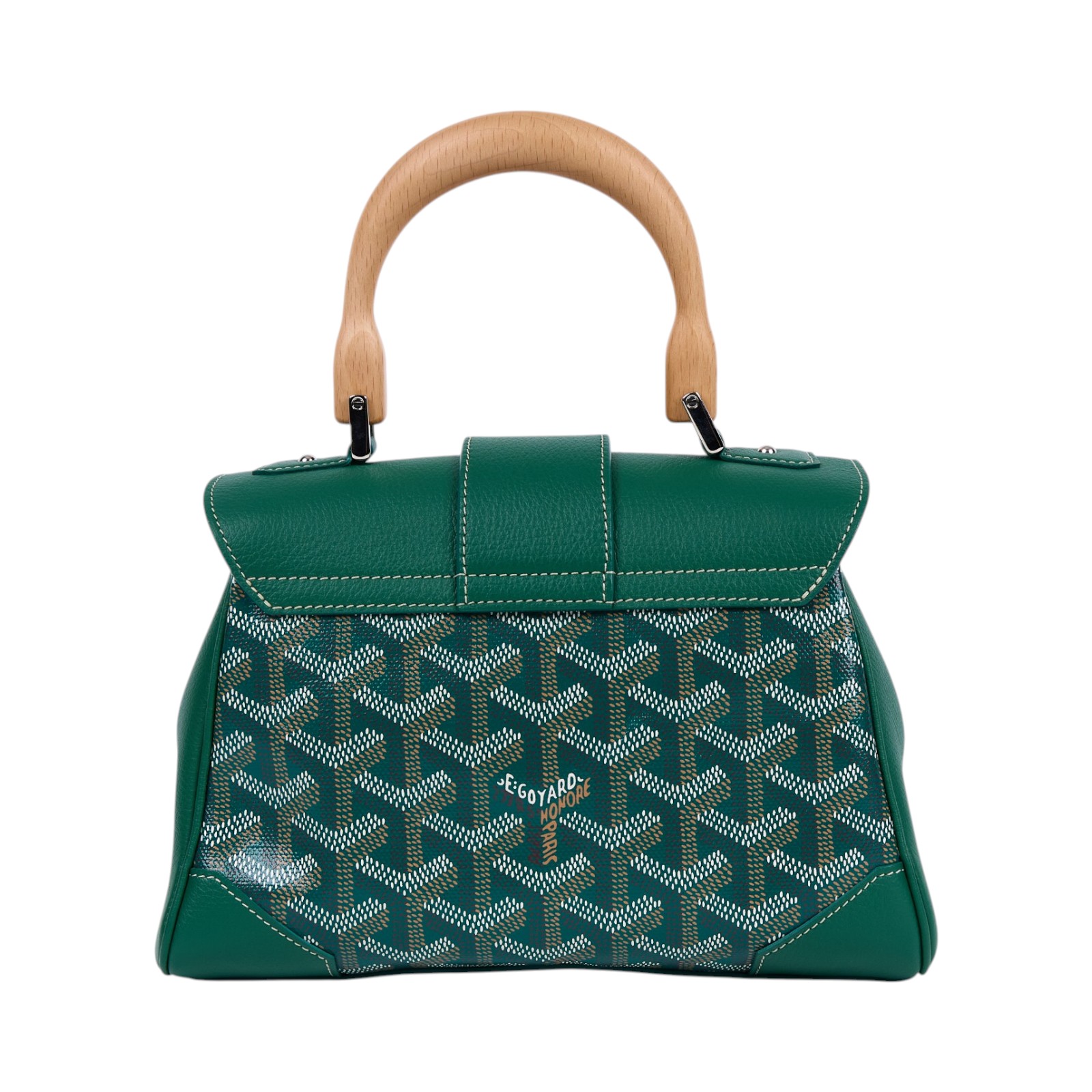 高雅德 GOYARD Saïgon Souple Mini Bag 肩背 手提包 SAIGONMINTY 綠色SAIGON MINI 防塵袋/背帶