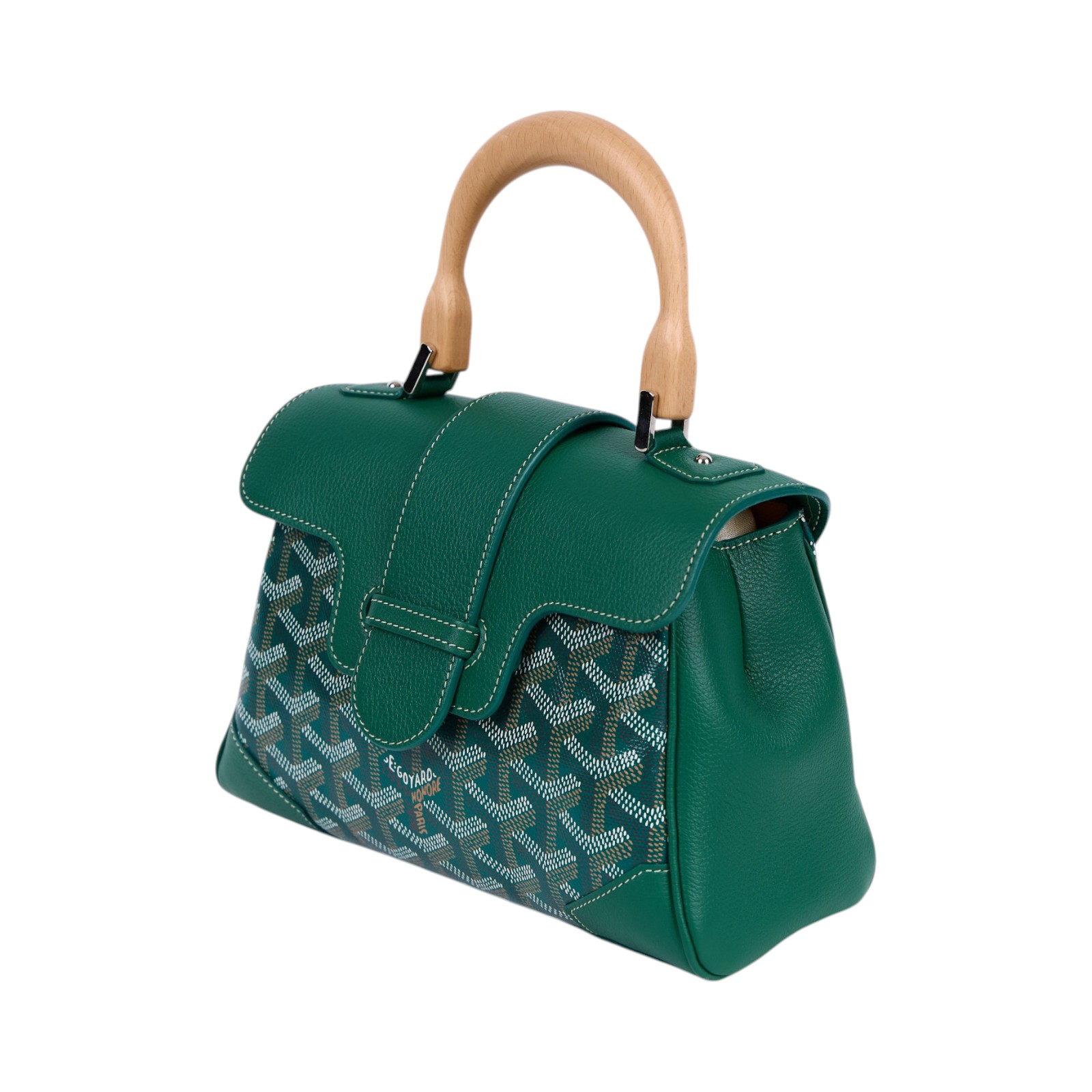 高雅德 GOYARD Saïgon Souple Mini Bag 肩背 手提包 SAIGONMINTY 綠色SAIGON MINI 防塵袋/背帶