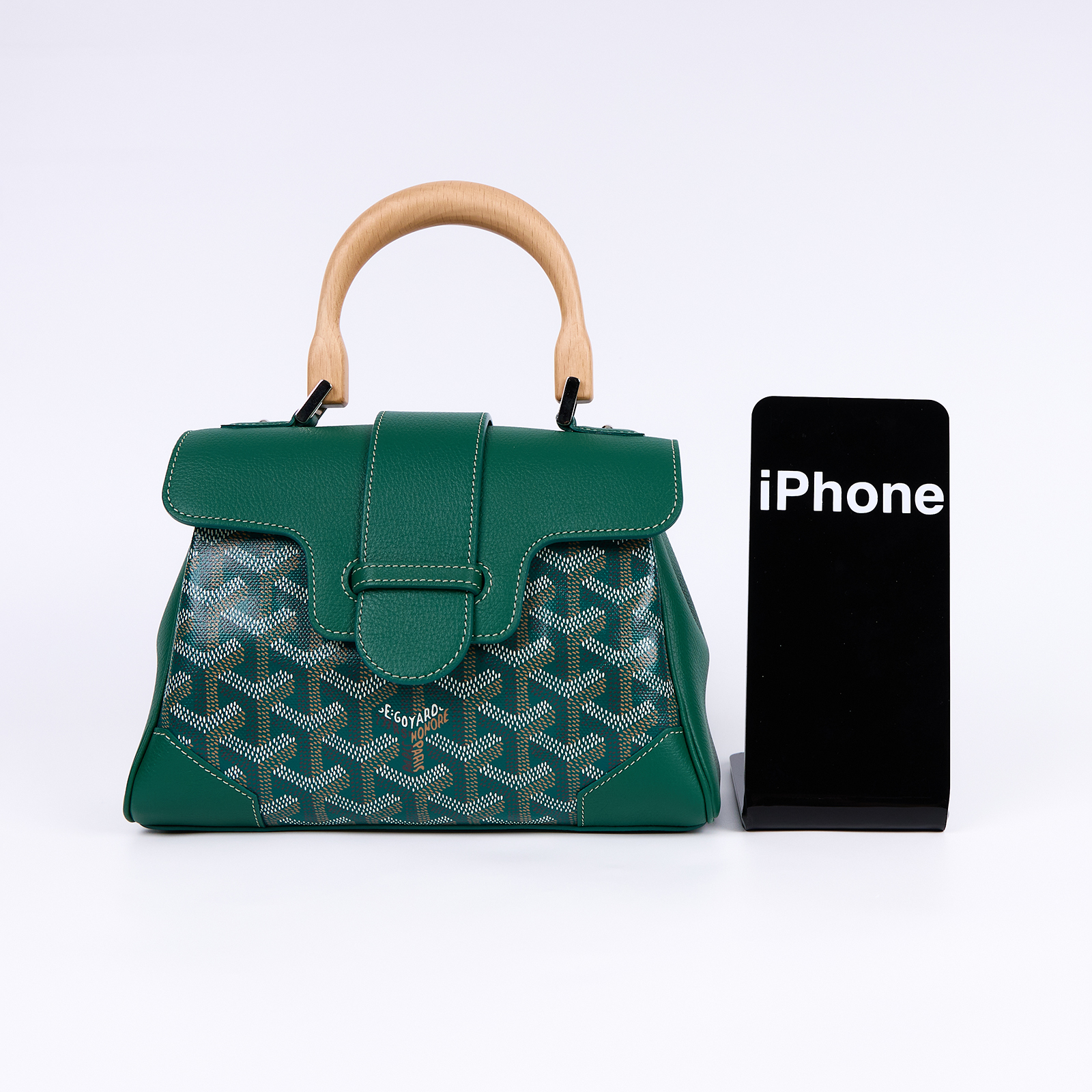 高雅德 GOYARD Saïgon Souple Mini Bag 肩背 手提包 SAIGONMINTY 綠色SAIGON MINI 防塵袋/背帶