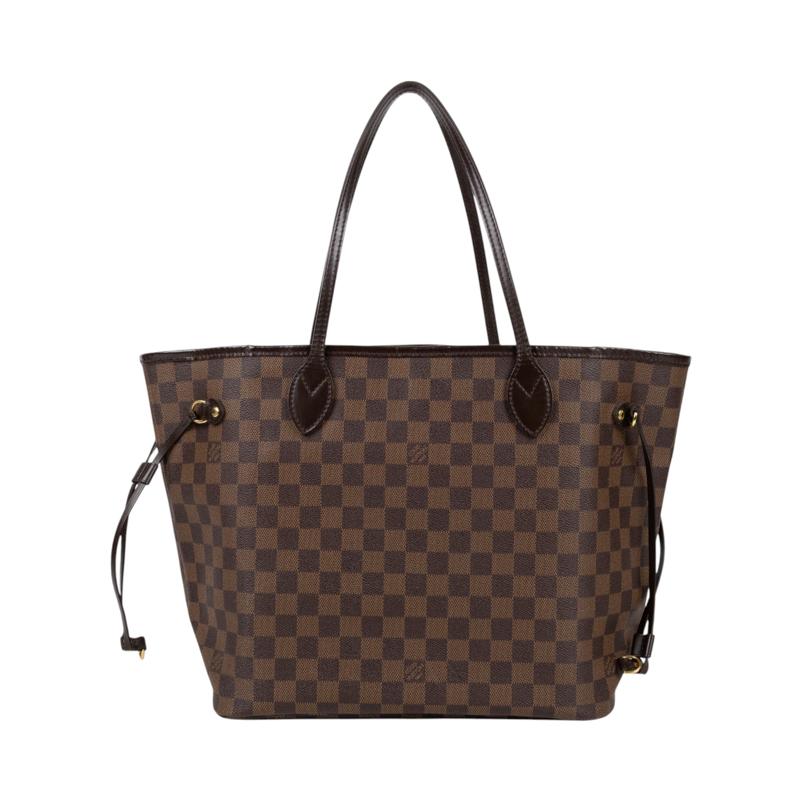 路易威登 LOUIS VUITTON 棕棋盤 Neverfull MM 托特包 N51105 棋盤NEVERFULL MM 無附屬品