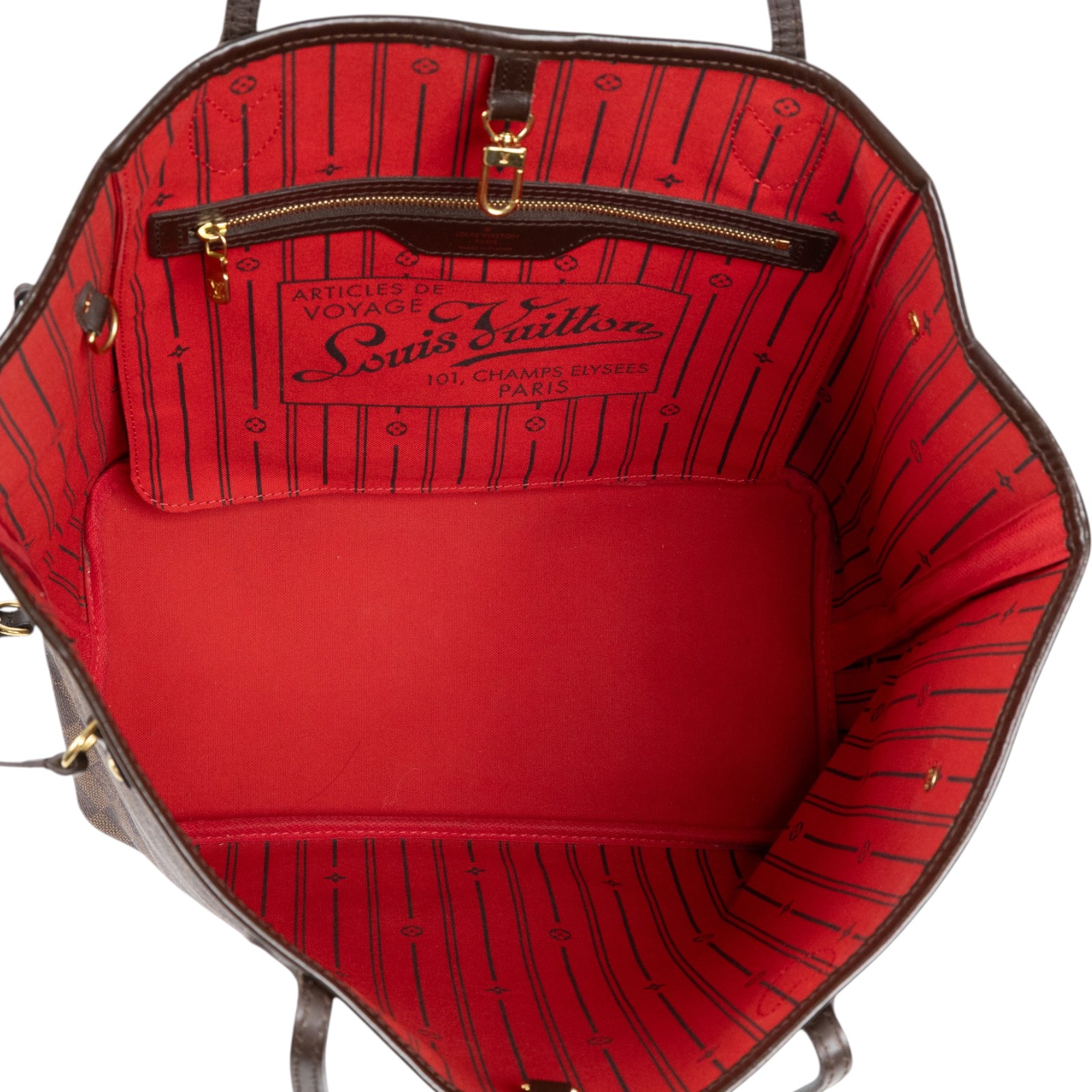 路易威登 LOUIS VUITTON 棕棋盤 Neverfull MM 托特包 N51105 棋盤NEVERFULL MM 無附屬品