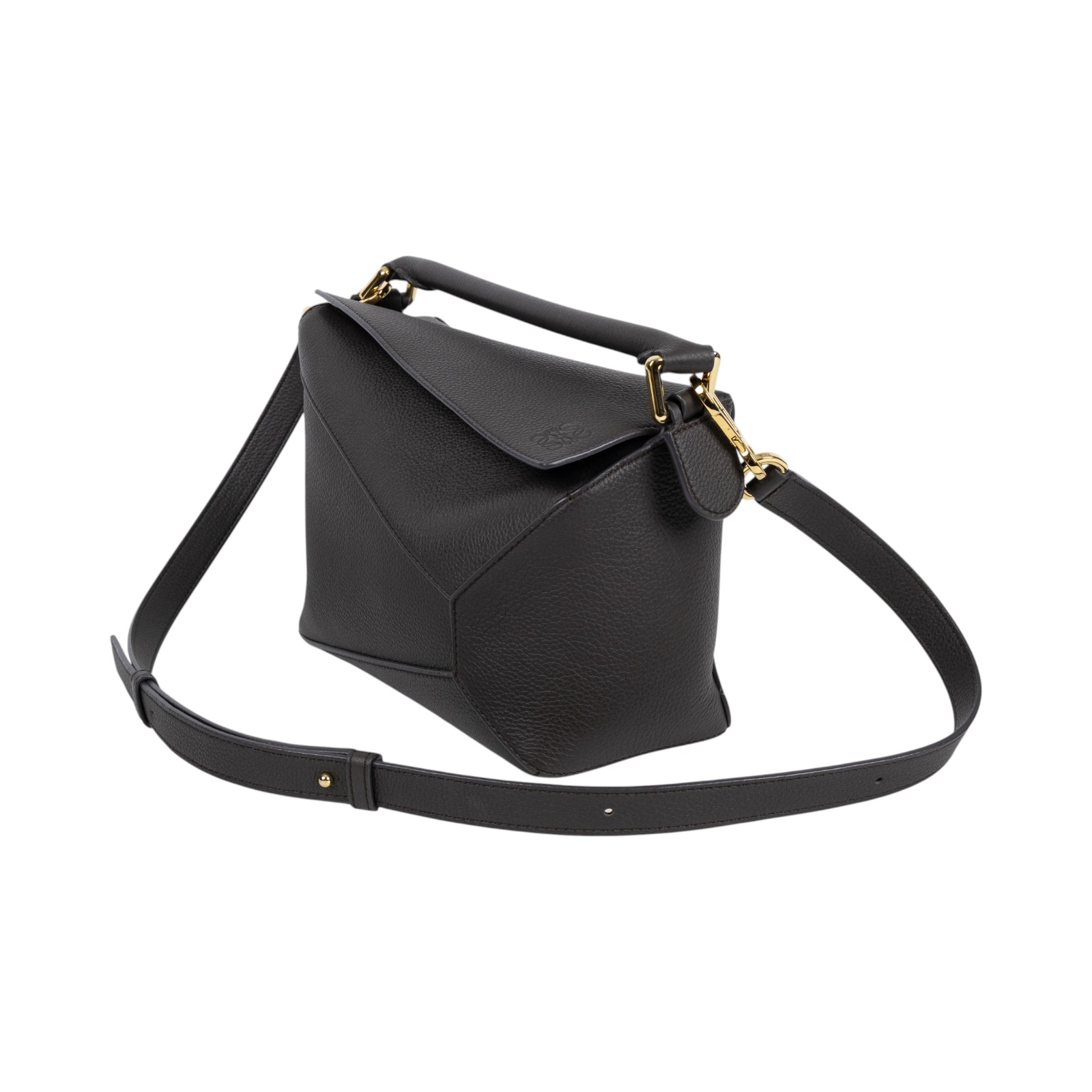 羅意威 LOEWE Small Puzzle Edge 手拿 肩背 斜背包 A510P60XAW 深咖PUZZLE SMALL 防塵袋/背帶
