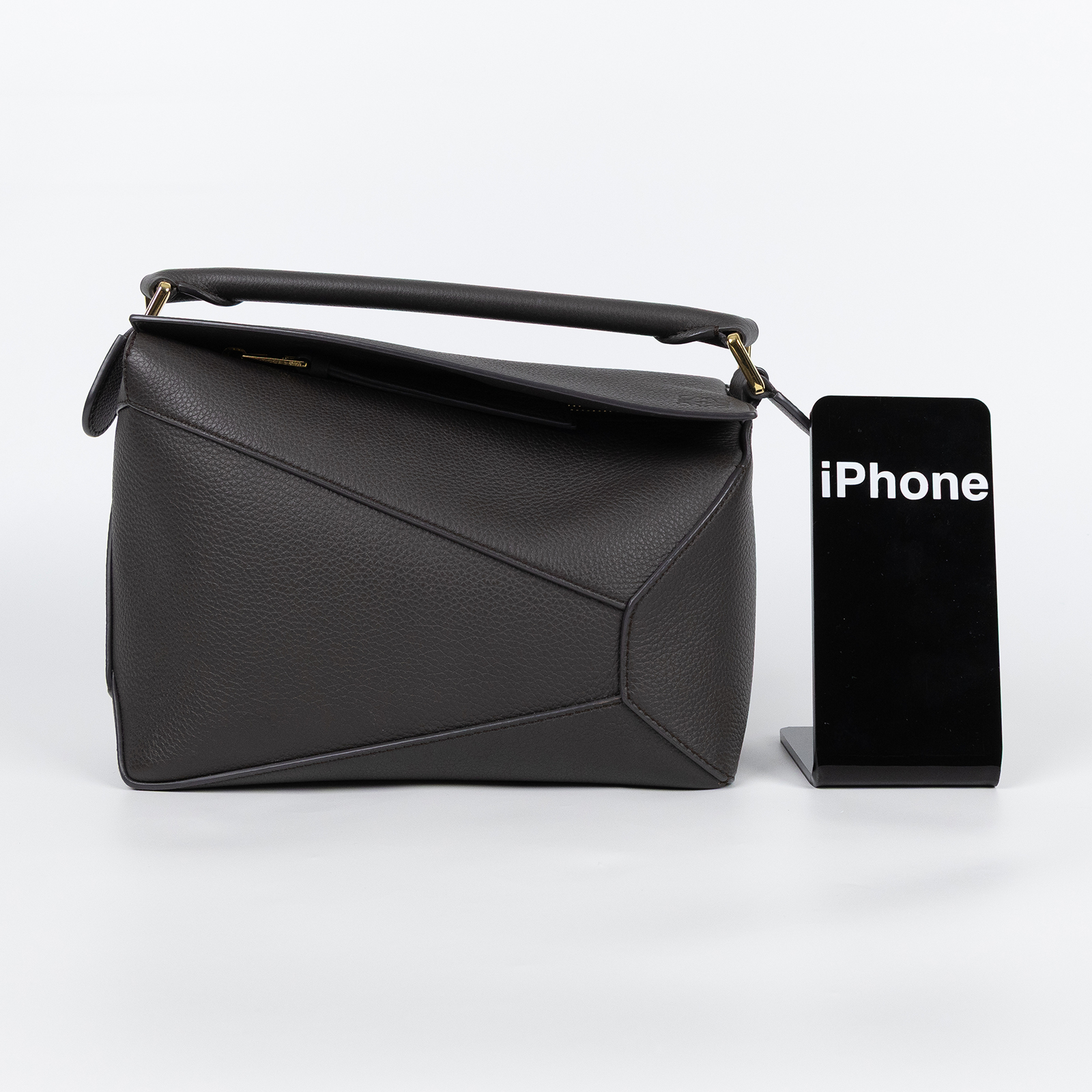羅意威 LOEWE Small Puzzle Edge 手拿 肩背 斜背包 A510P60XAW 深咖PUZZLE SMALL 防塵袋/背帶