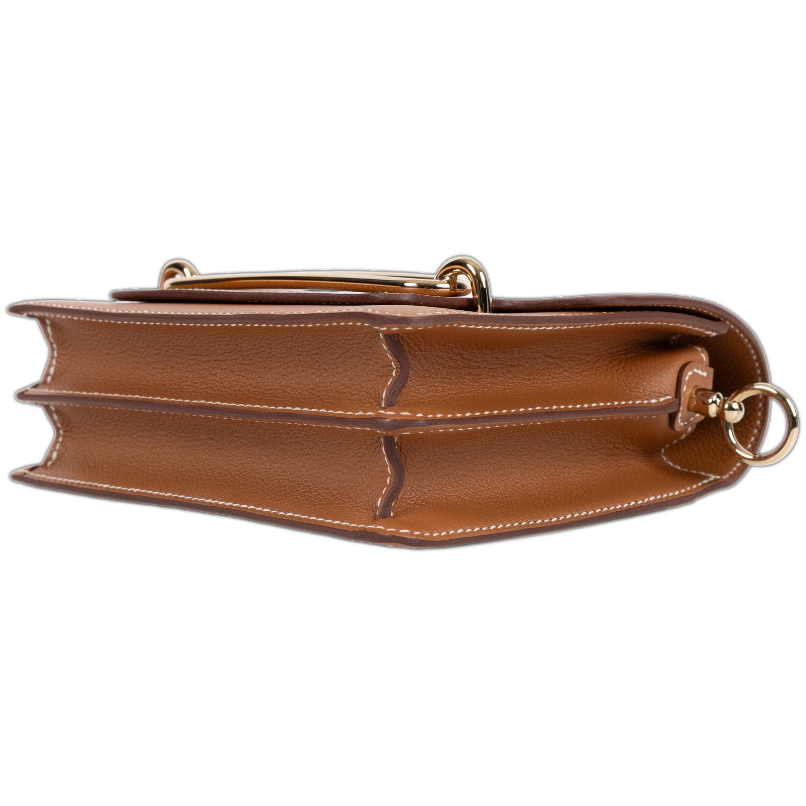 愛馬仕 Hermes Roulis 豬鼻子 斜背包 18 Mini 金色五金 金棕色 H070510CP37 /WHA256CI  背帶/原廠盒子/防塵袋2