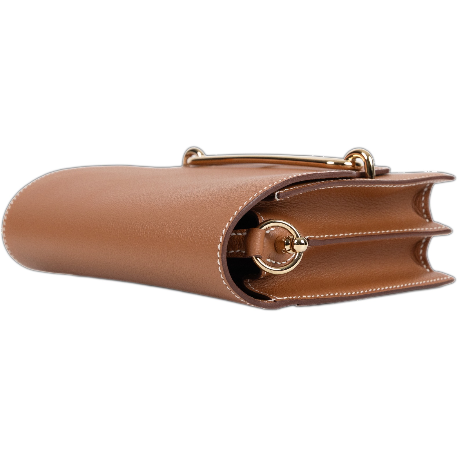 愛馬仕 Hermes Roulis 豬鼻子 斜背包 18 Mini 金色五金 金棕色 H070510CP37 /WHA256CI  背帶/原廠盒子/防塵袋2