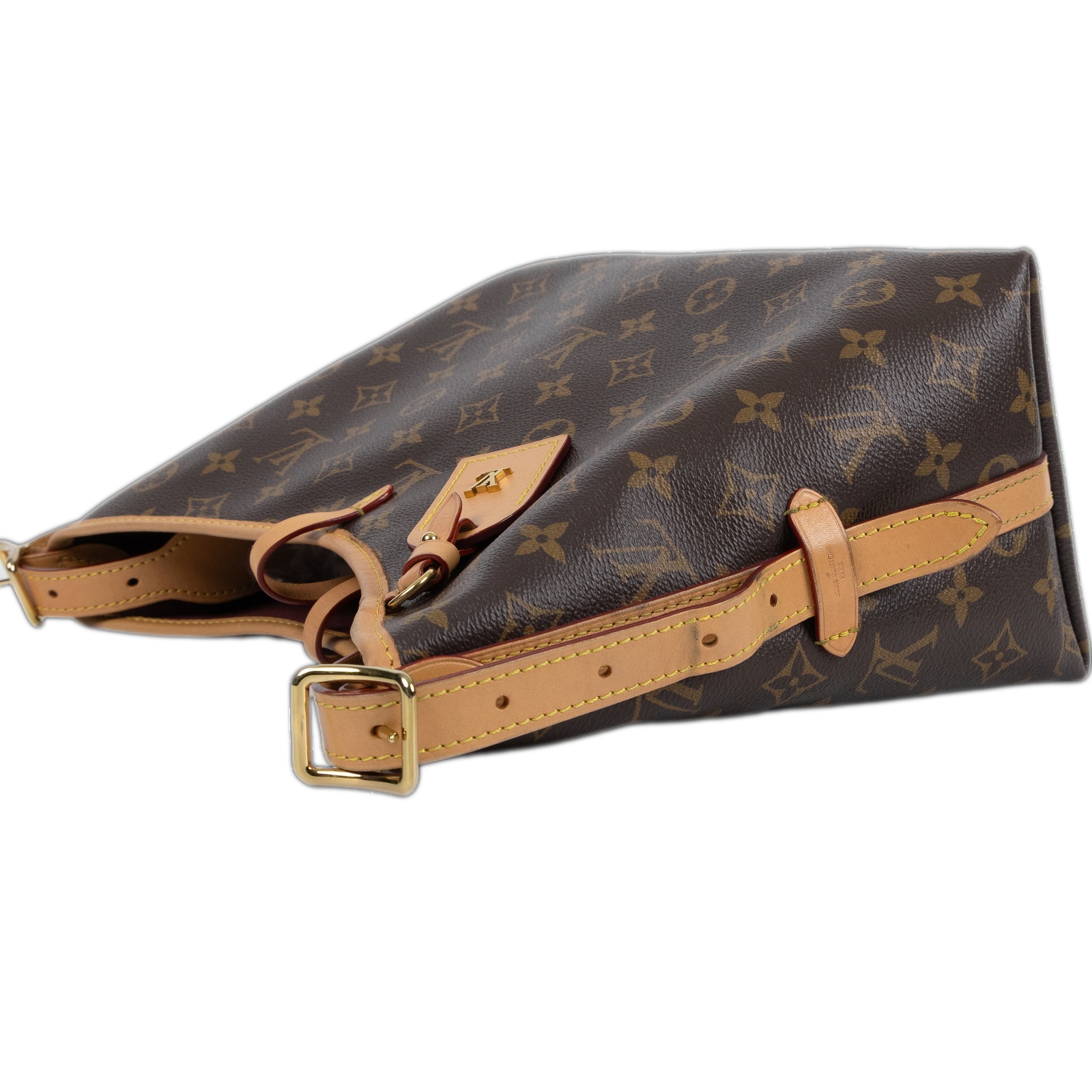 路易威登 LOUIS VUITTON CarryAll PM 原花 肩背包 M46203 晶片款  吊牌/內袋/原廠盒子/防塵袋/購買證明