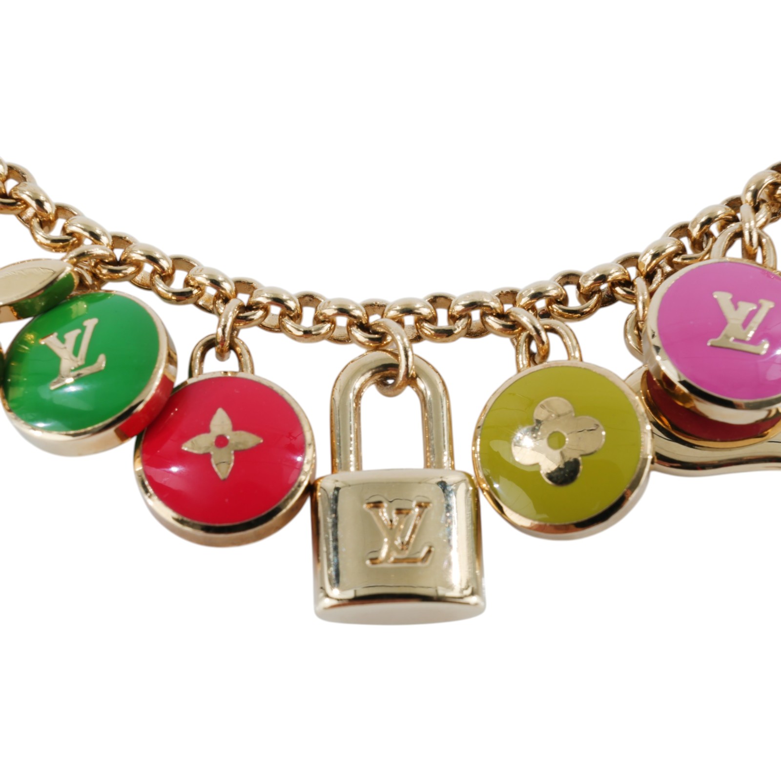 路易威登 LOUIS VUITTON Porte Cles Chaine Pastilles 吊飾 包掛 鑰匙圈 M65380 彩色糖果鑰匙圈 原廠盒子/防塵袋