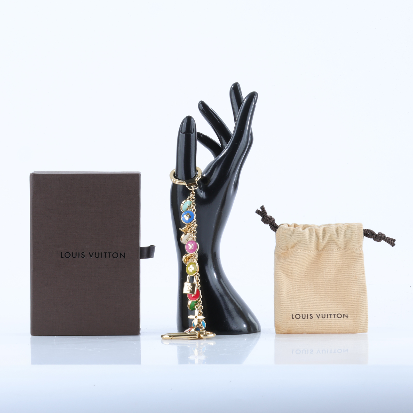 路易威登 LOUIS VUITTON Porte Cles Chaine Pastilles 吊飾 包掛 鑰匙圈 M65380 彩色糖果鑰匙圈 原廠盒子/防塵袋