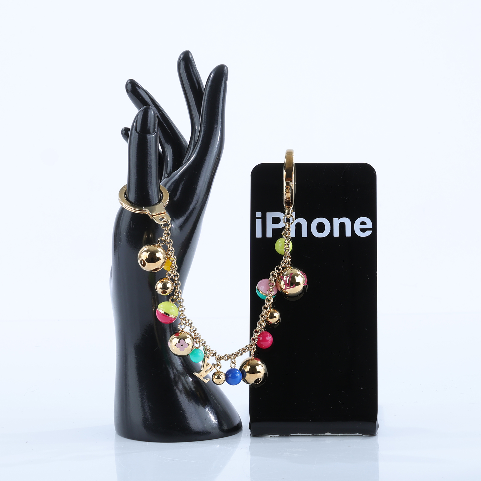 路易威登 LOUIS VUITTON Porte Cles Chaine Grelots 吊飾 包掛 鑰匙圈 M62226 彩色F球球鑰匙圈 原廠盒子/防塵袋