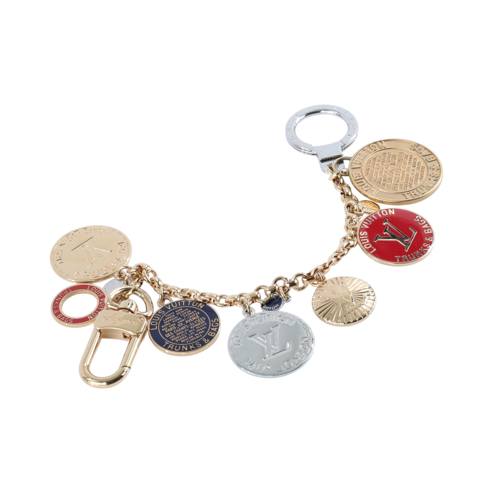 路易威登 LOUIS VUITTON Medal Coin Trunks & Bags 吊飾 包掛 鑰匙圈 M60071 金幣造型鑰匙圈 原廠盒子/防塵袋