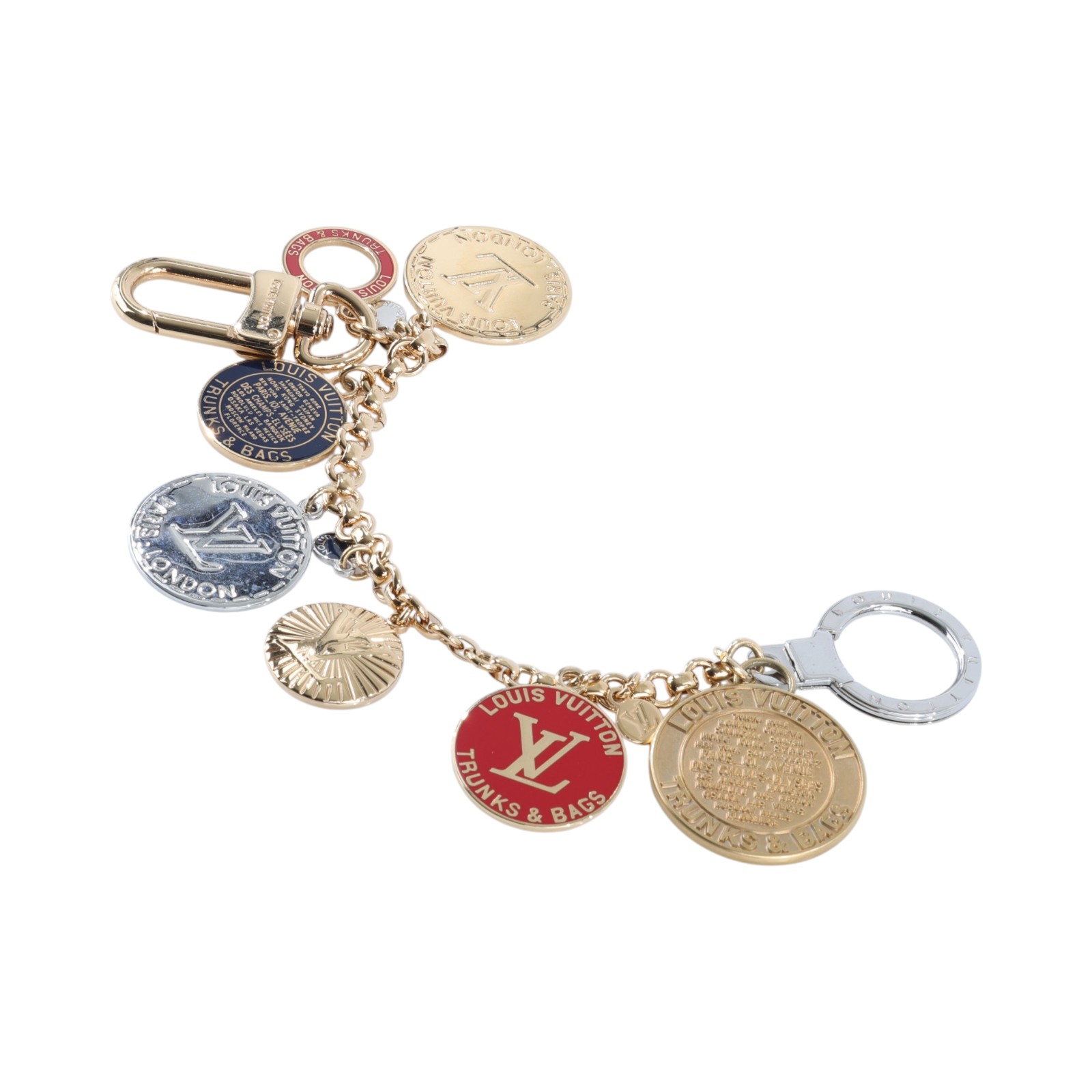 路易威登 LOUIS VUITTON Medal Coin Trunks & Bags 吊飾 包掛 鑰匙圈 M60071 金幣造型鑰匙圈 原廠盒子/防塵袋