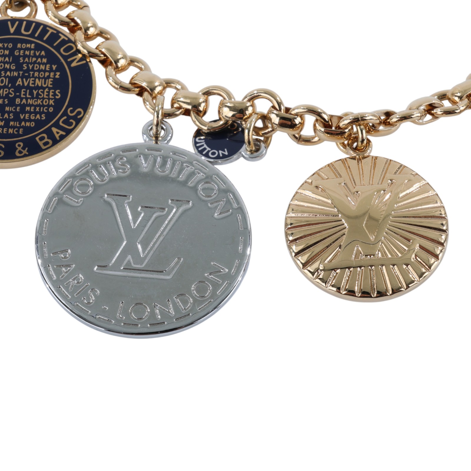 路易威登 LOUIS VUITTON Medal Coin Trunks & Bags 吊飾 包掛 鑰匙圈 M60071 金幣造型鑰匙圈 原廠盒子/防塵袋
