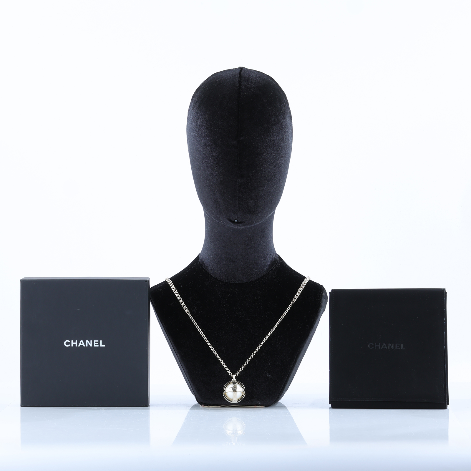 香奈兒 CHANEL 金球 珍珠 項鍊 B22 C 淡金金球長項鍊 原廠盒子/內襯
