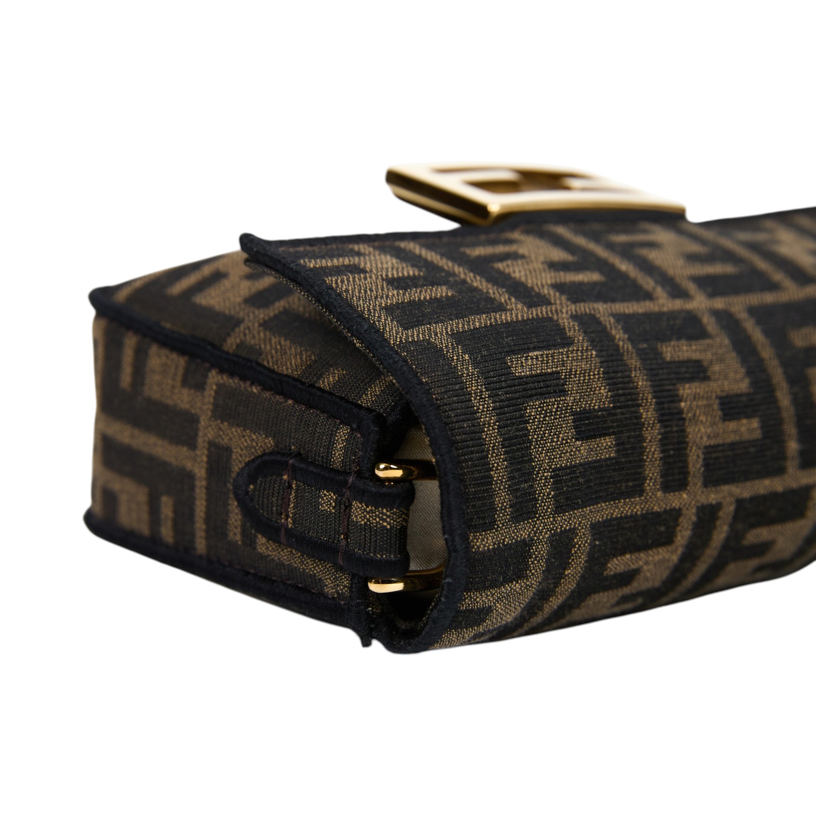 芬迪 FENDI Baguette  8BS017A6V5 棕FF迷你法棍包 防塵袋/背帶