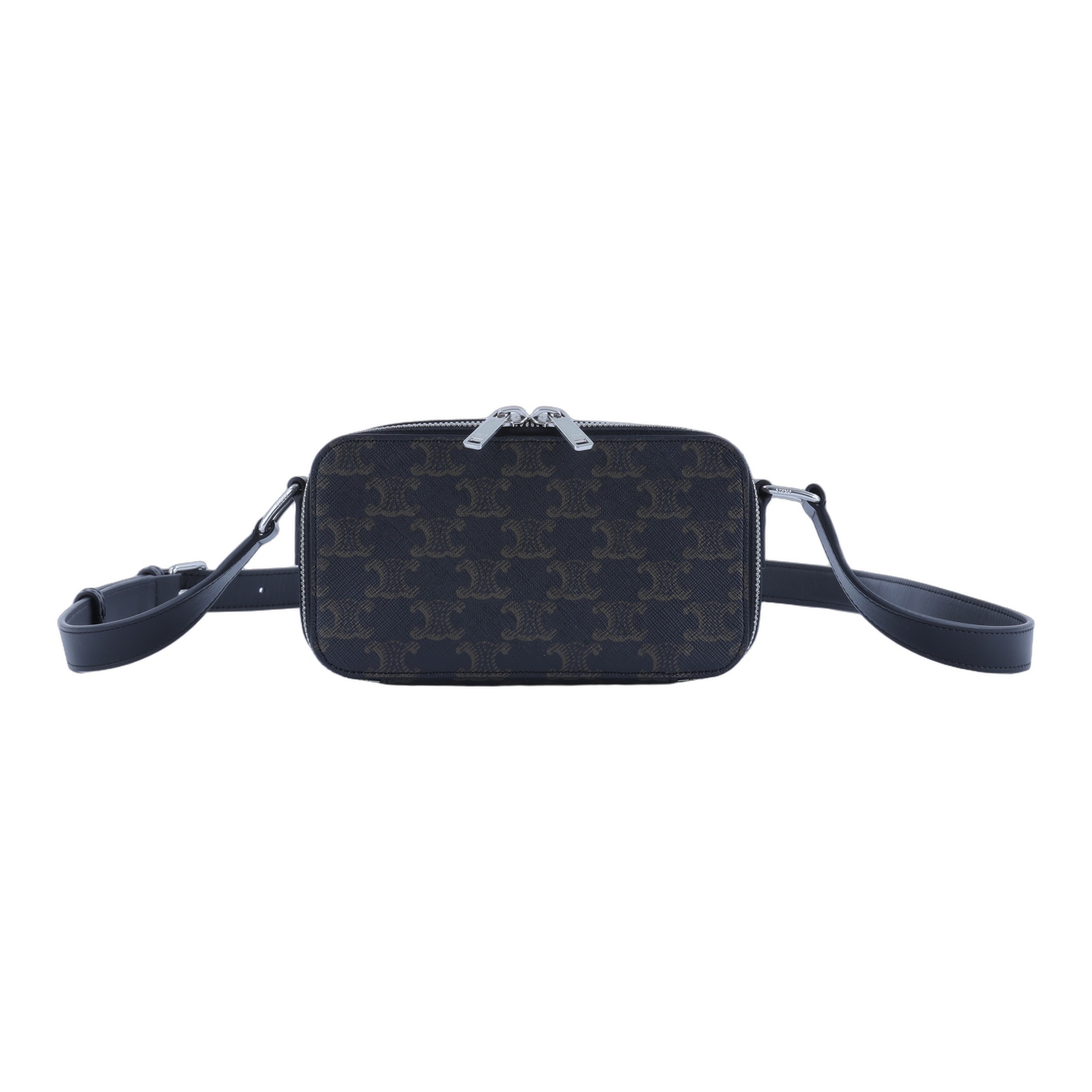 思琳 CELINE 標誌印花 牛皮革迷你型盒形 郵差包 114902EVJ 凱旋MINI MESSENGER BOX 無附屬品