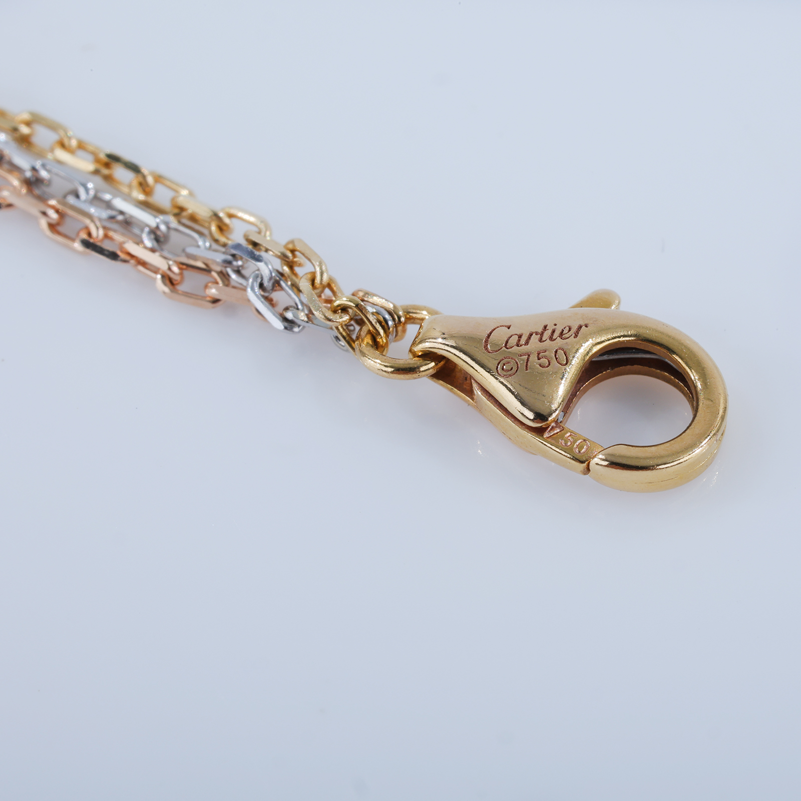 卡地亞 CARTIER CHAIN 項鍊 B7060900 TRINITY CHAIN項鍊 原廠盒子/保證卡
