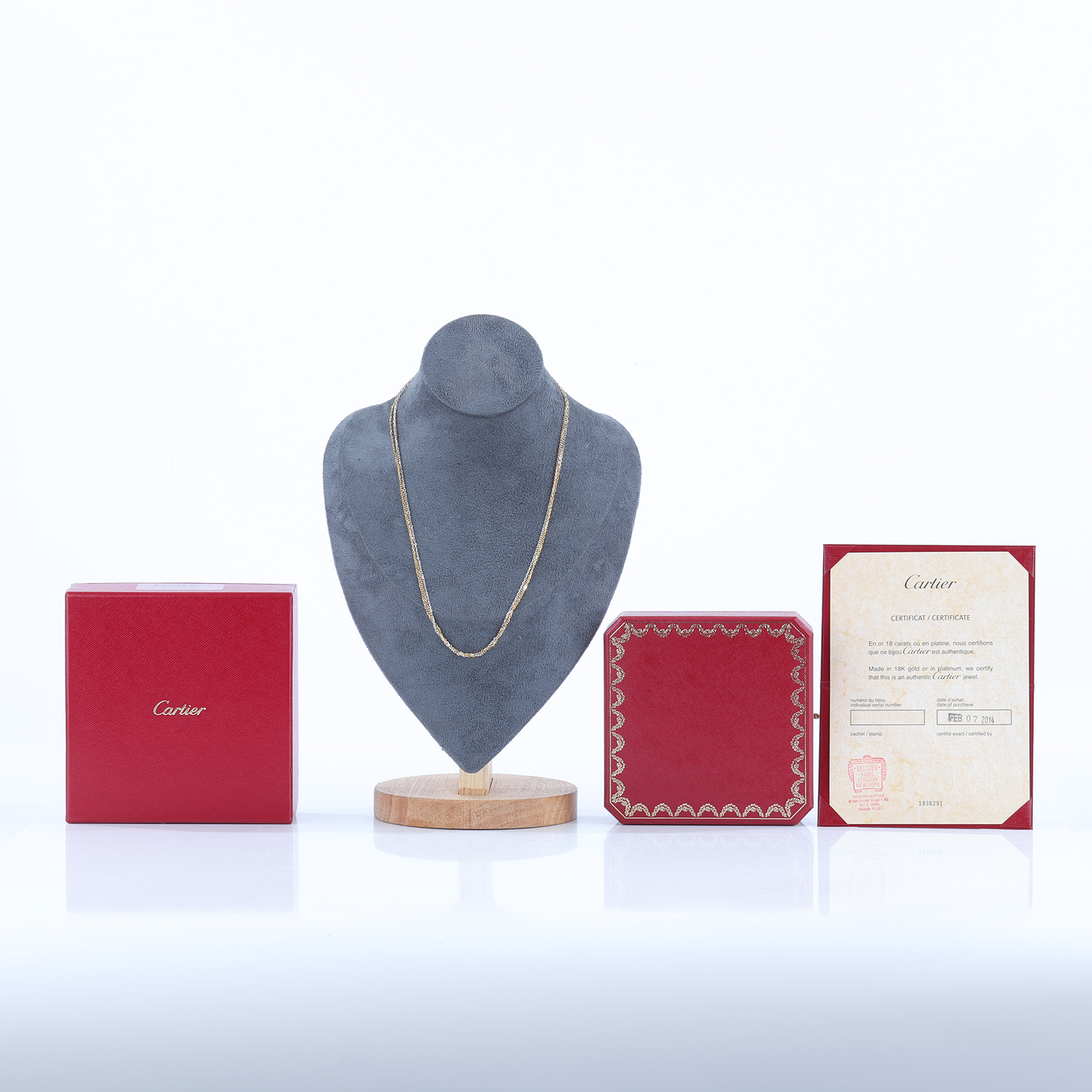 卡地亞 CARTIER CHAIN 項鍊 B7060900 TRINITY CHAIN項鍊 原廠盒子/保證卡
