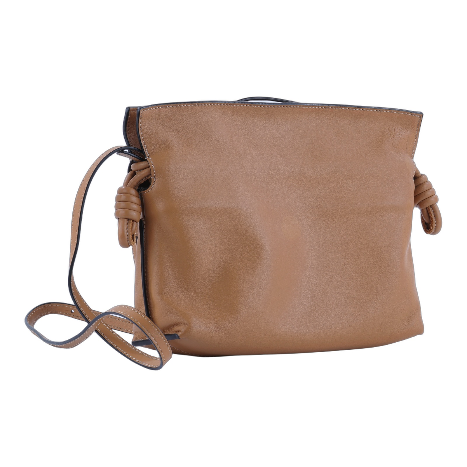 羅意威 LOEWE Mini Flamenco clutch 小牛皮 迷你 肩背包 A411FC2X05 焦糖FLAMENCO MINI 無附屬品
